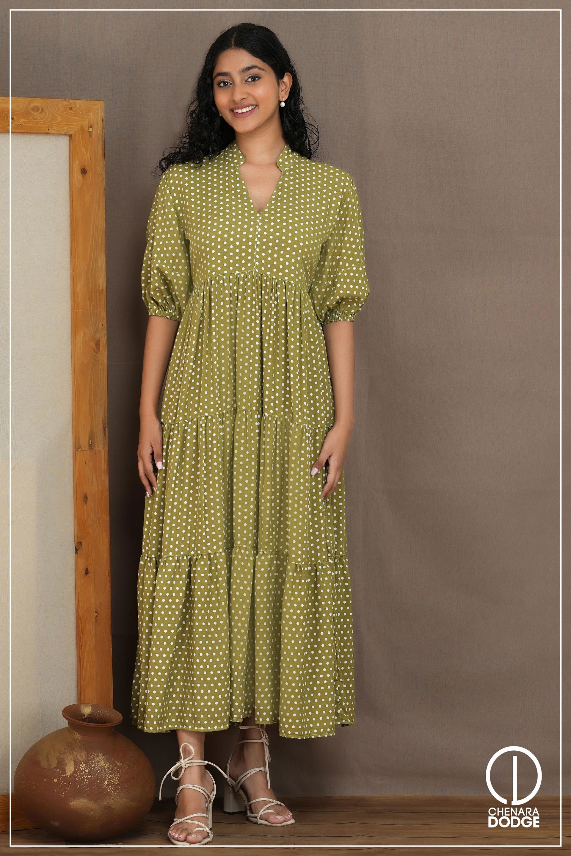 Olive-Green-White