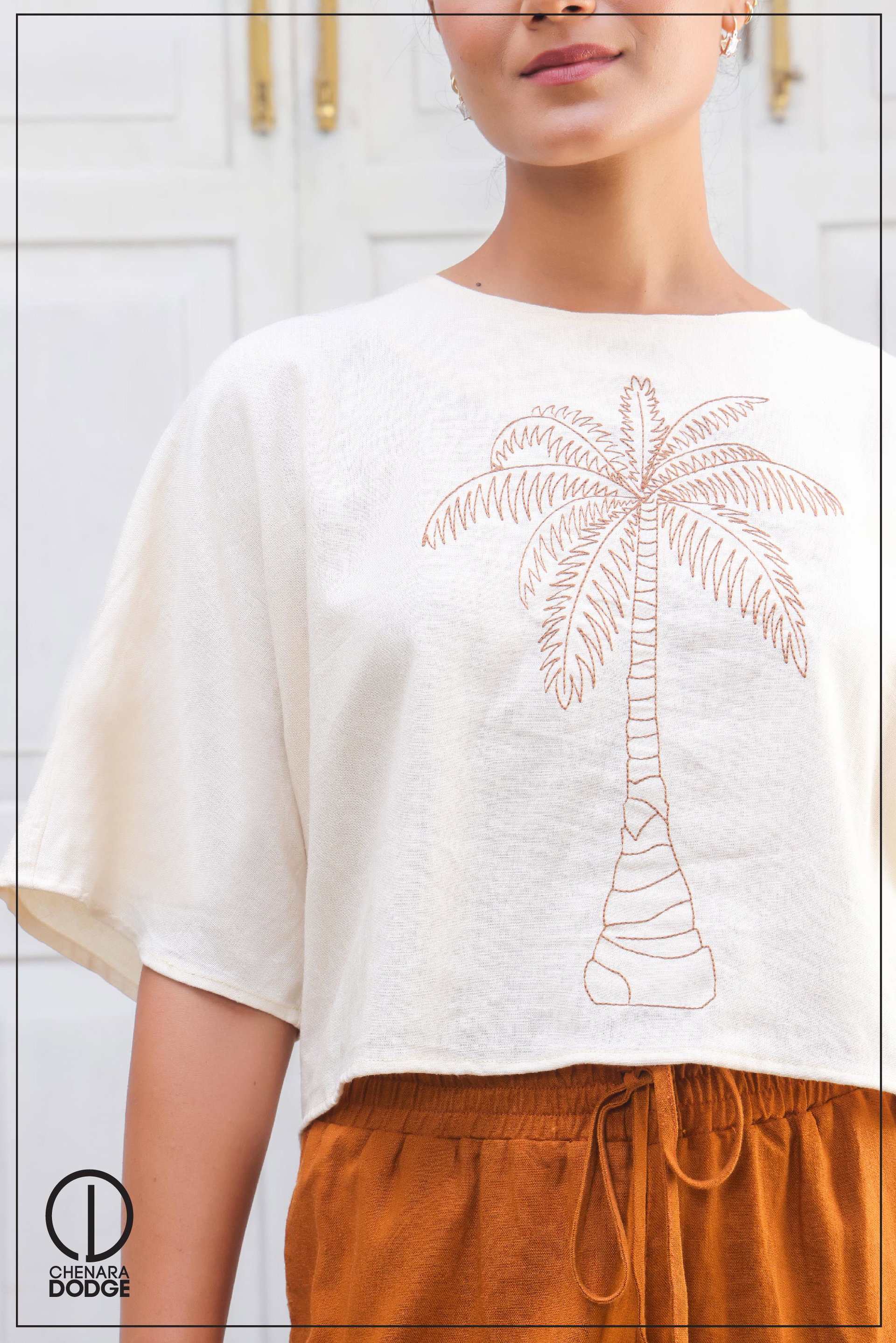 HELEN EMBROIDERED TWO PICE SET