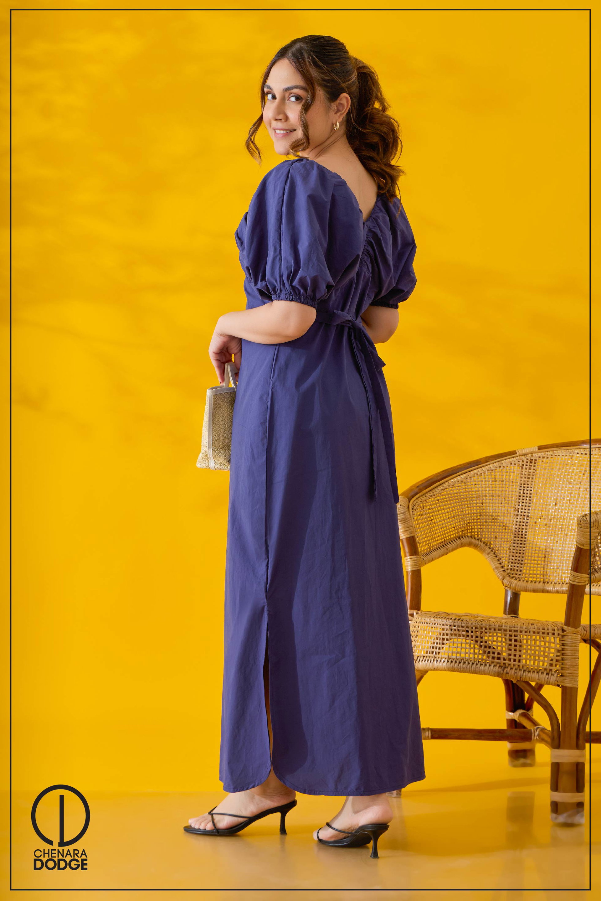 HOLLY V NECK MAXI DRESS