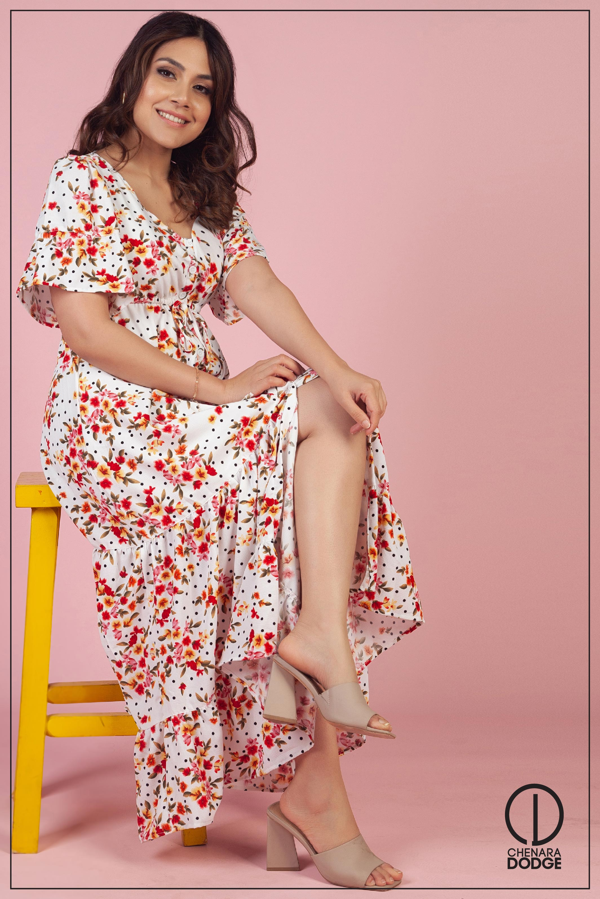 ISABEL V-NECK MAXI DRESS