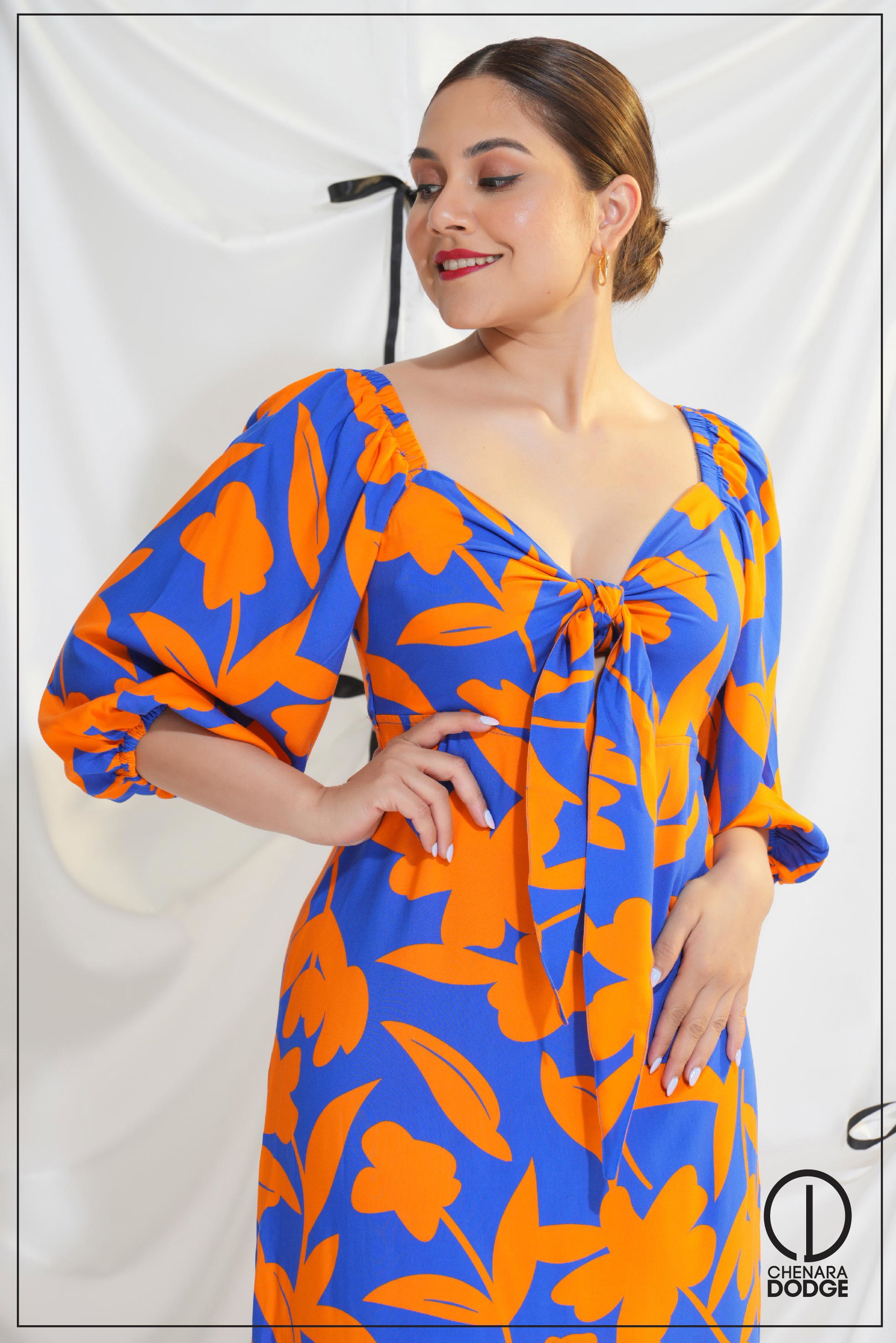 ISLA FRONT KNOT MAXI DRESS