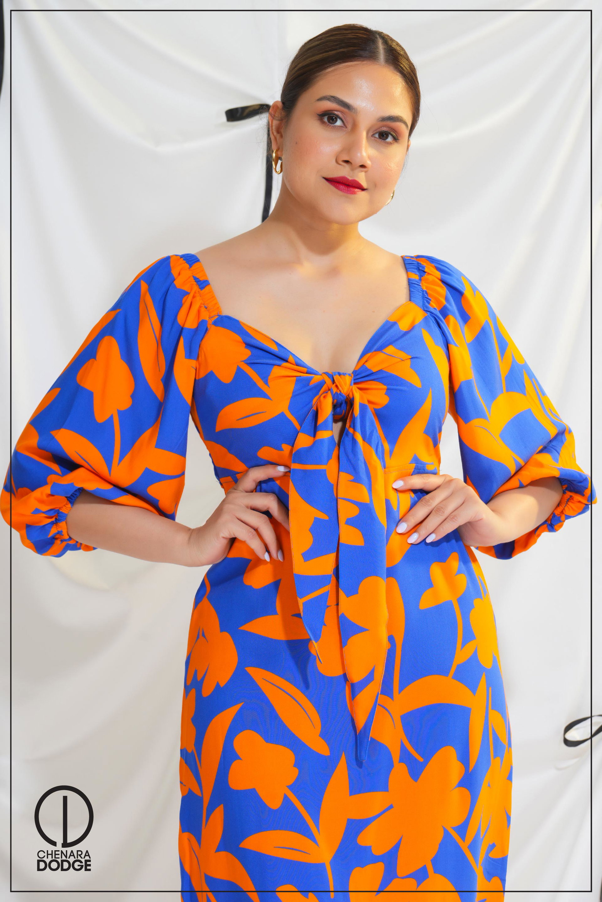 ISLA FRONT KNOT MAXI DRESS