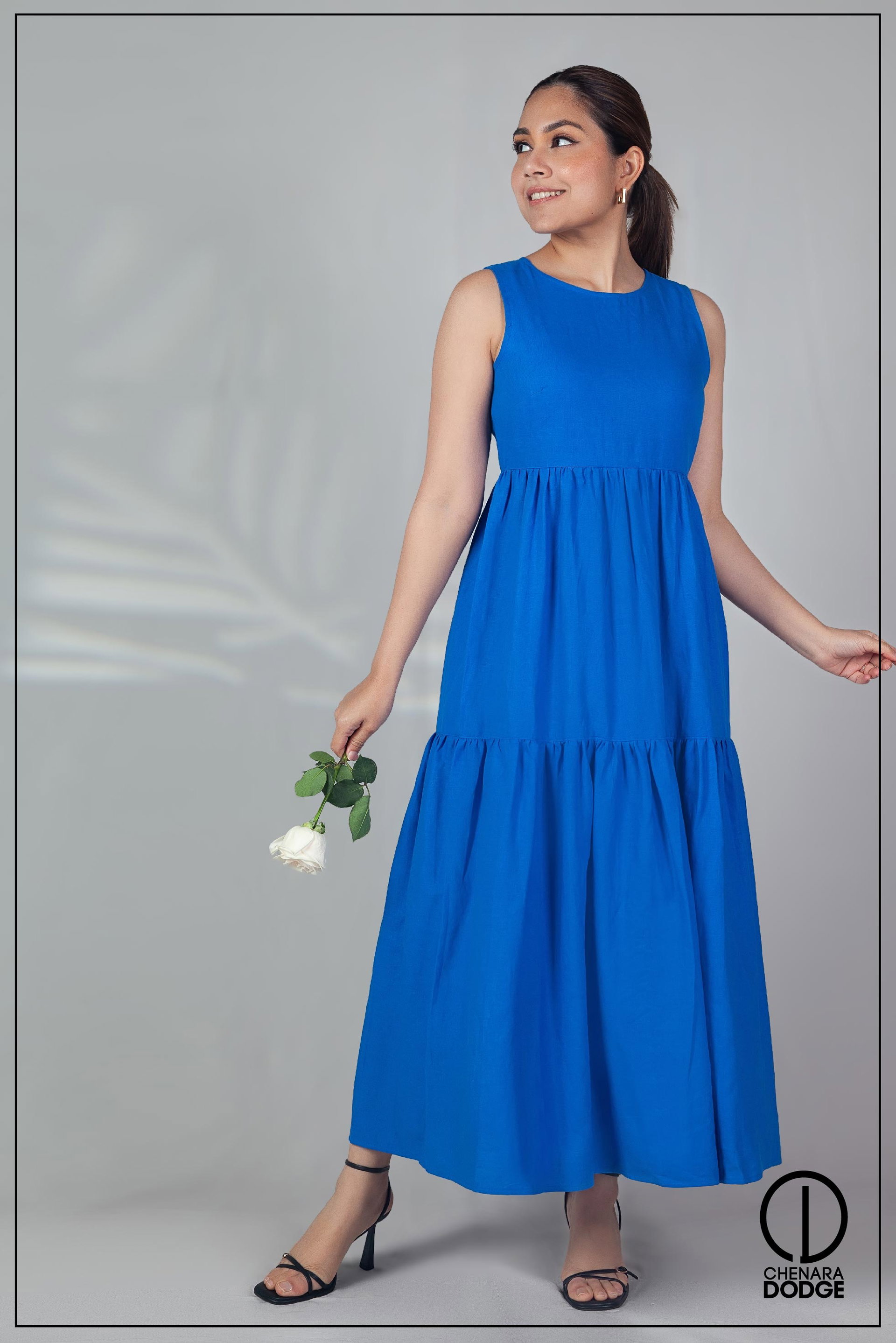 ISLA TIERED MIDI DRESS
