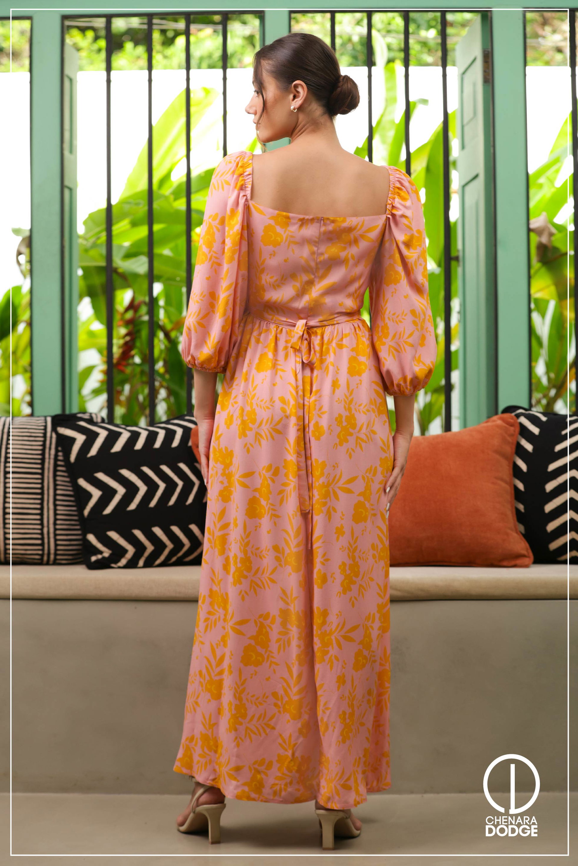 JADE FRONT TIE-UP MAXI DRESS