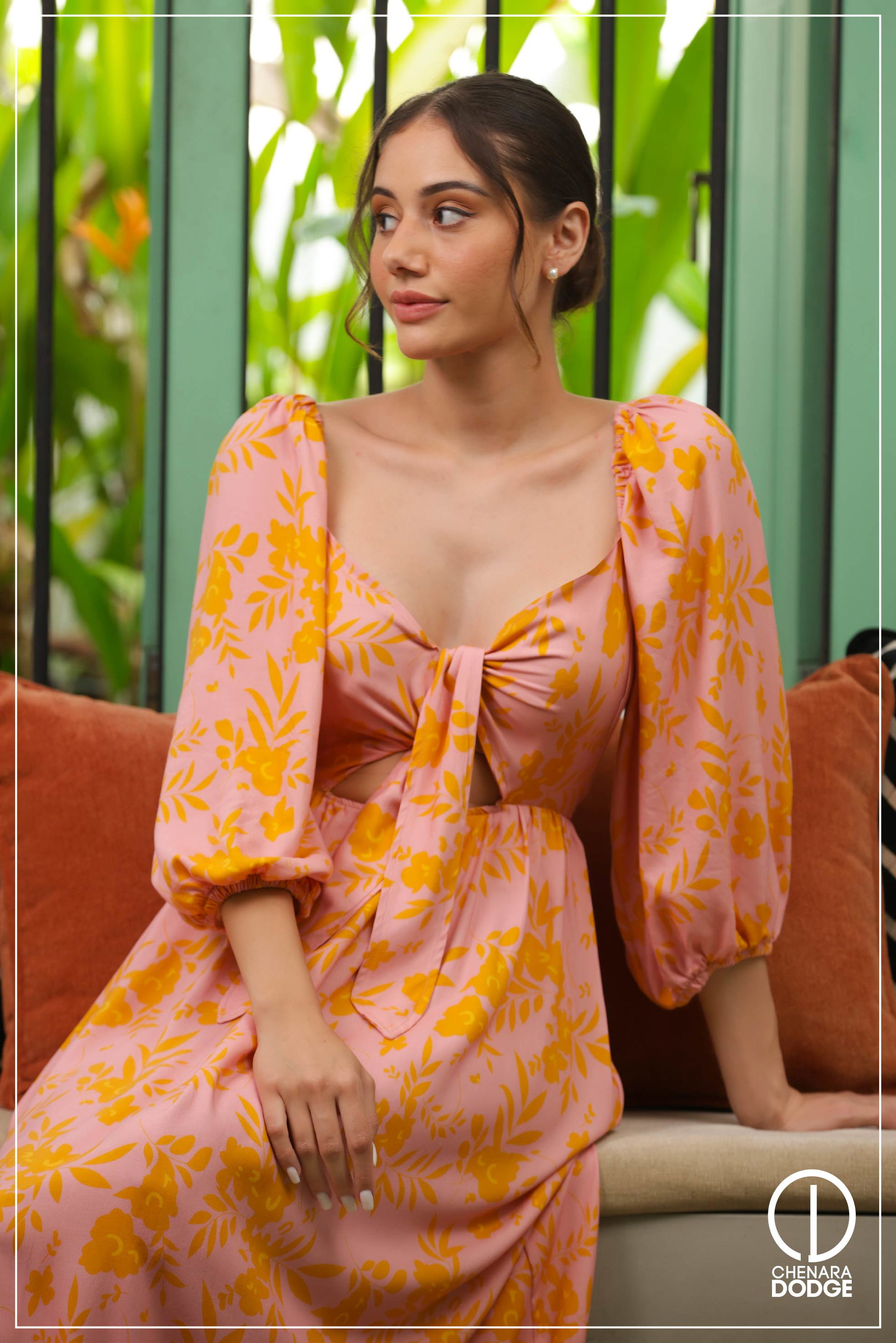 JADE FRONT TIE-UP MAXI DRESS