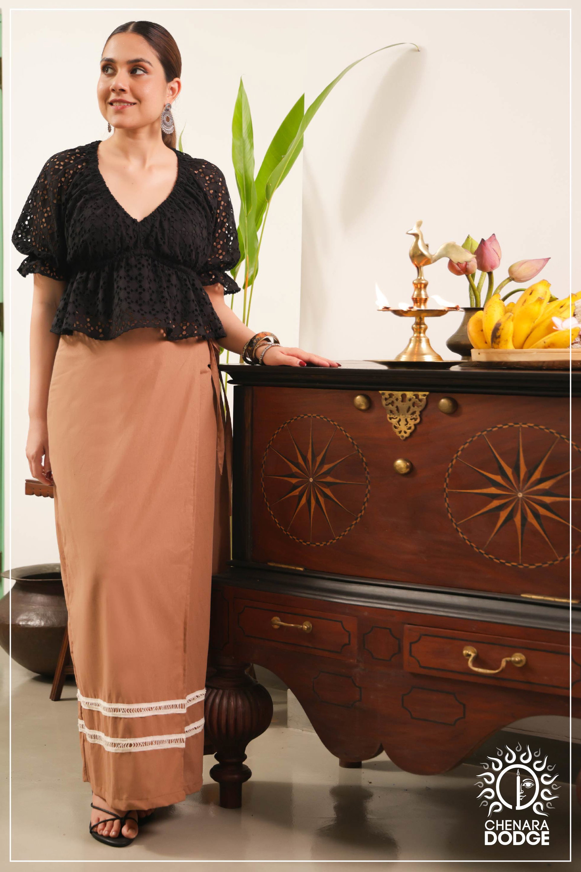 SWATIKA LACE LUNGI SKIRT