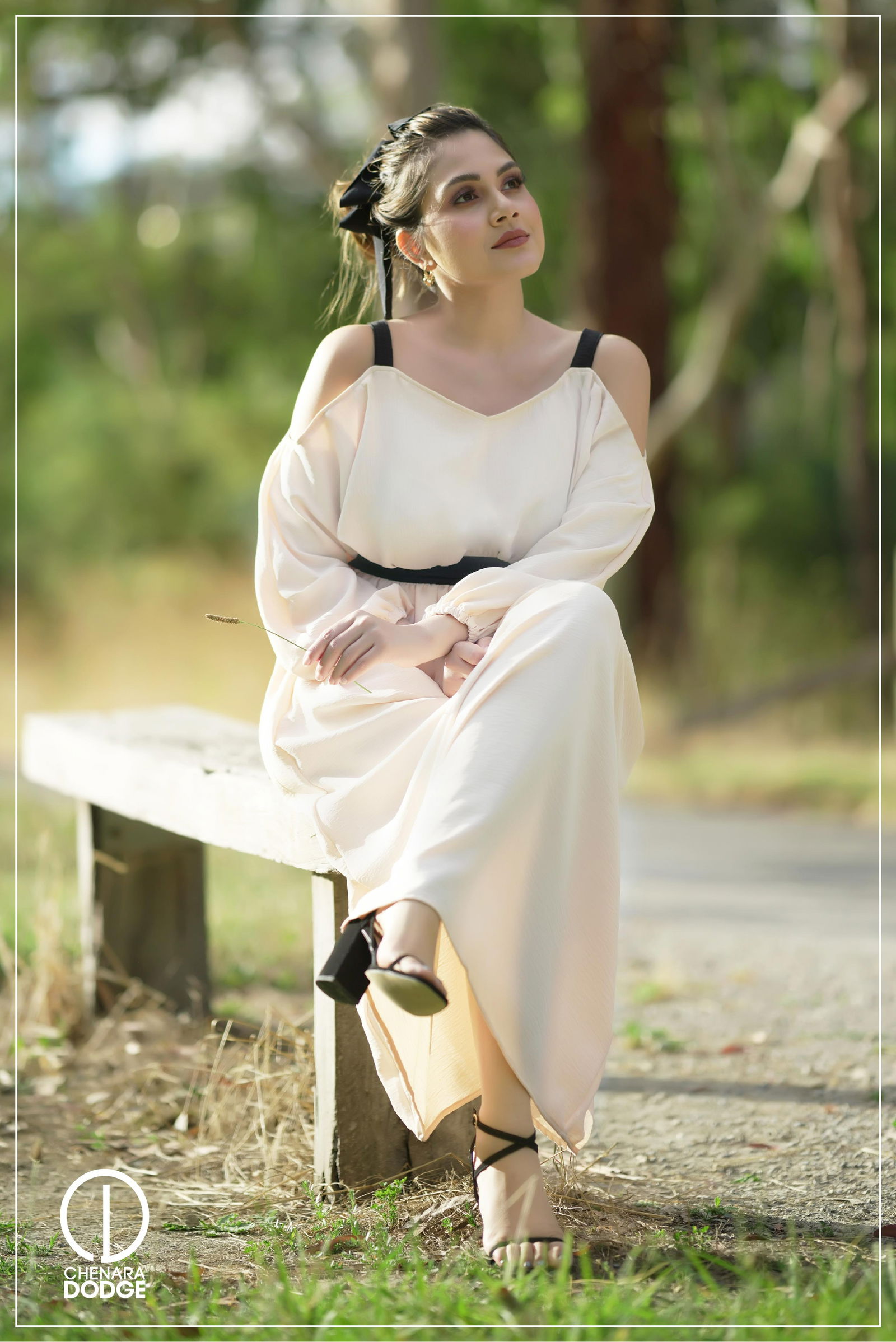 JESSICA COLD-SHOULDER MIDI DRESS-