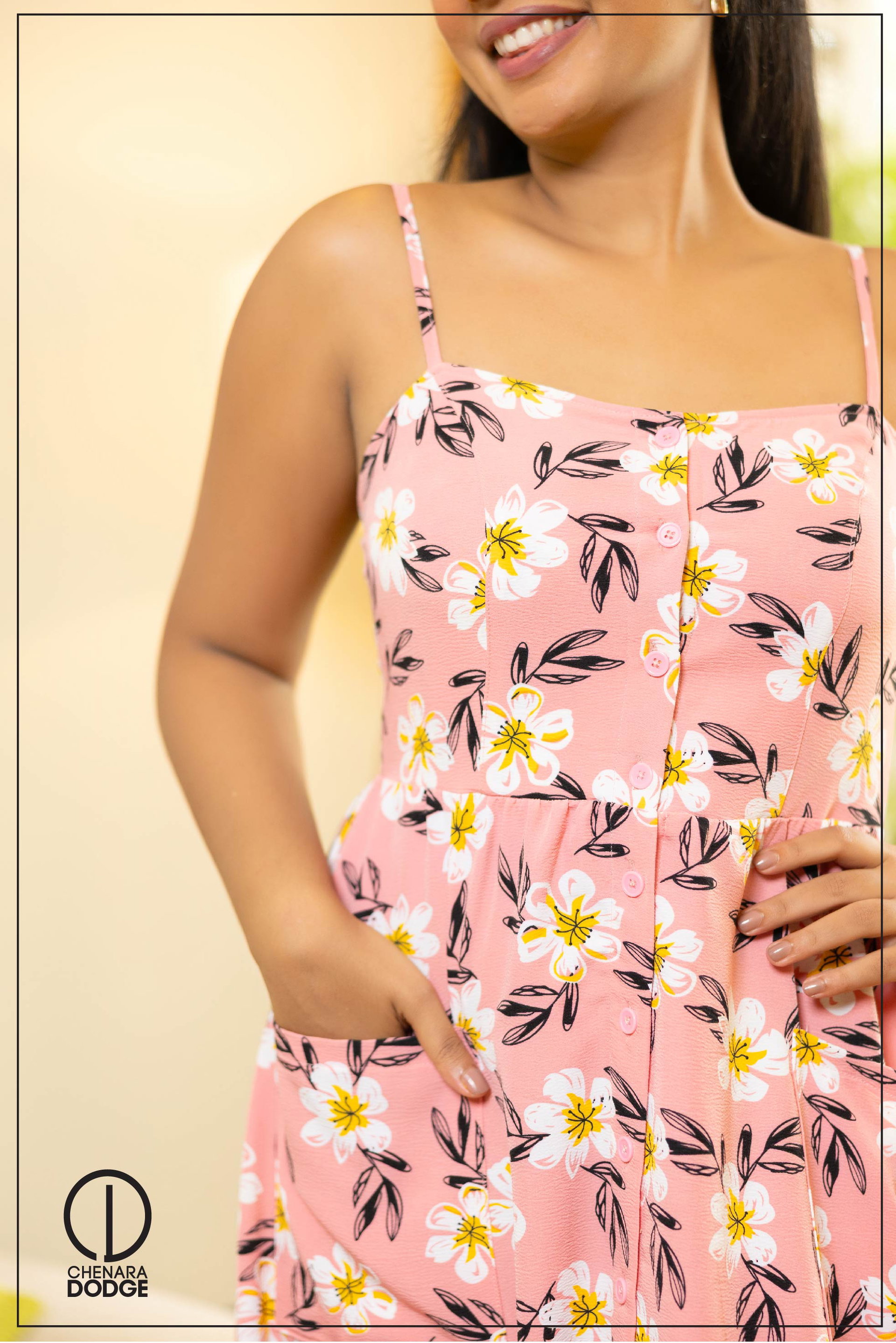 JESSIE STRAP MIDI DRESS