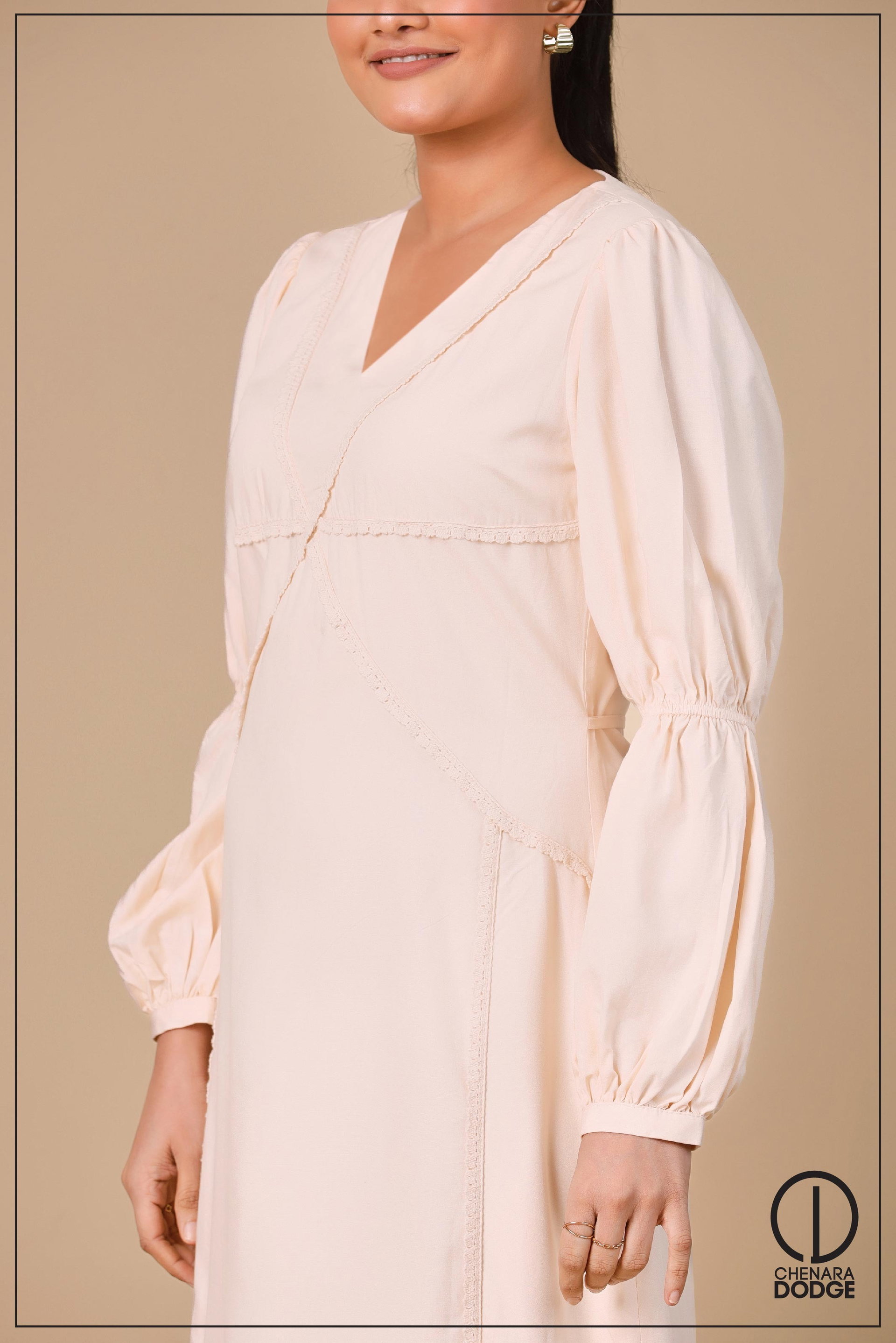 JULIE V NECK MAXI DRESS