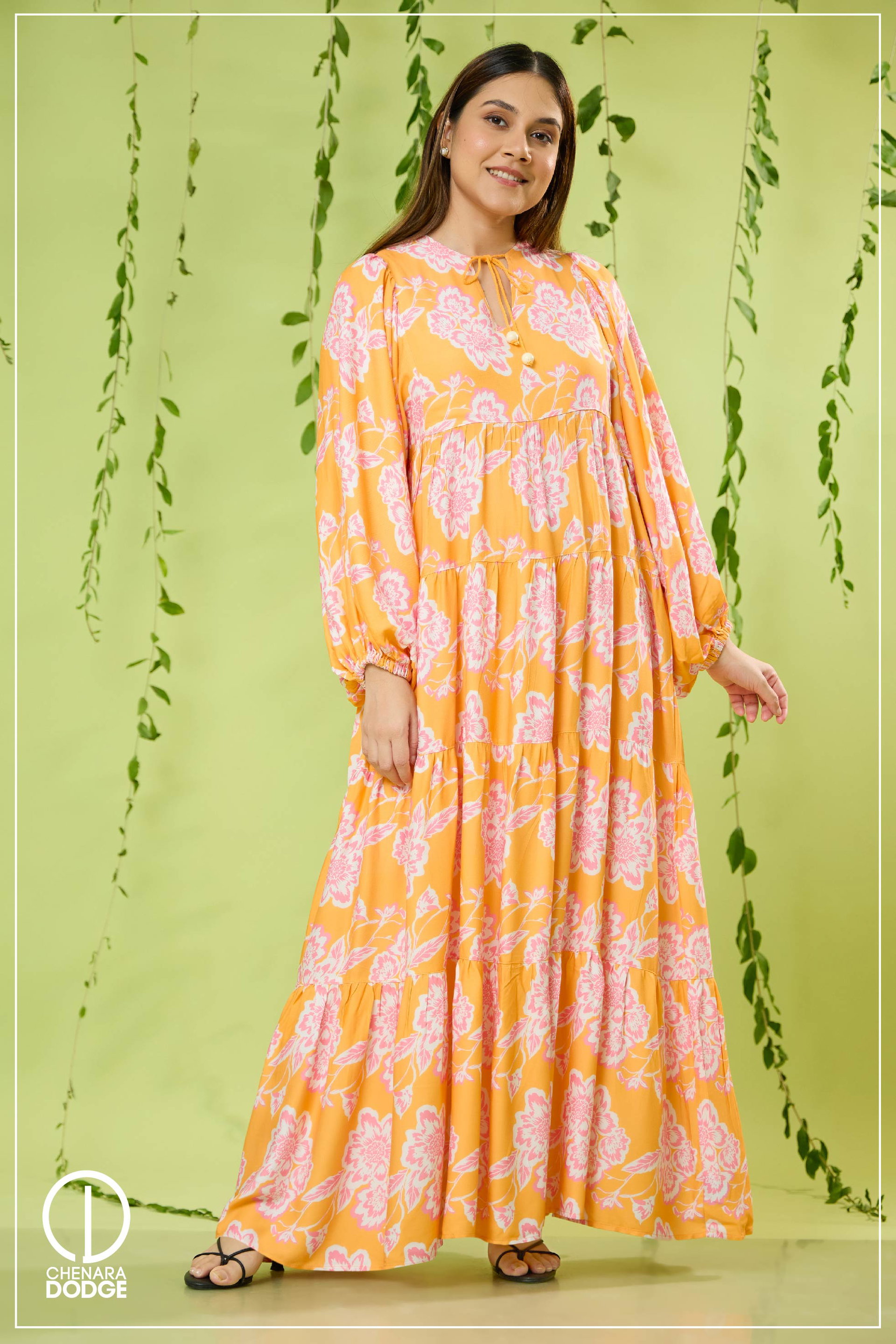 ISLA CONTRAST MAXI DRESS