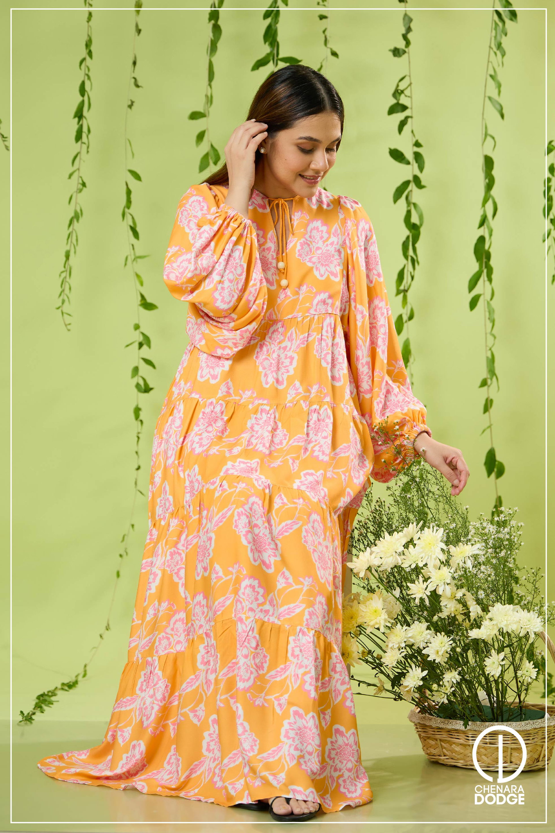 ISLA CONTRAST MAXI DRESS