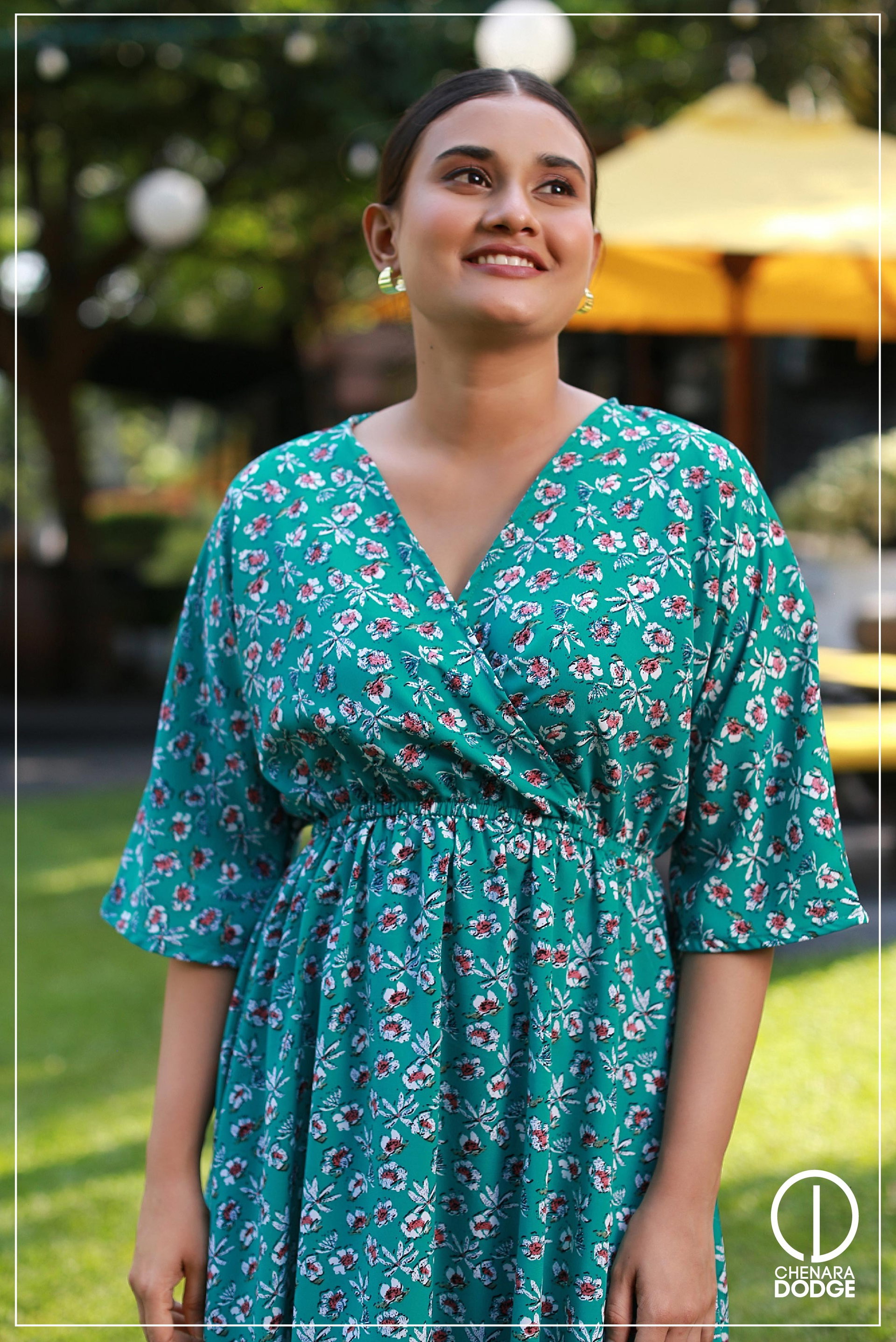 KIARA PRINTED MIDI DRESS
