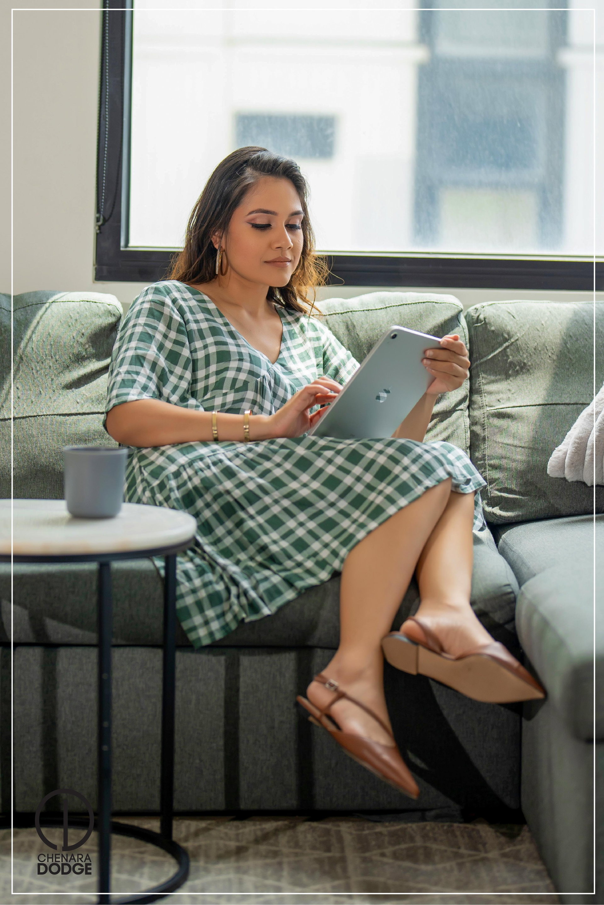 KIARA V NECK MINI DRESS