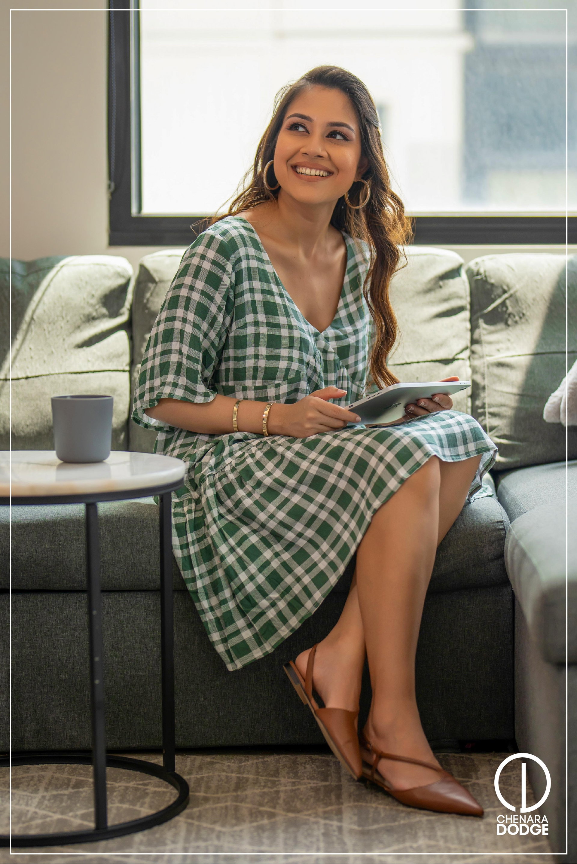 KIARA V NECK MINI DRESS