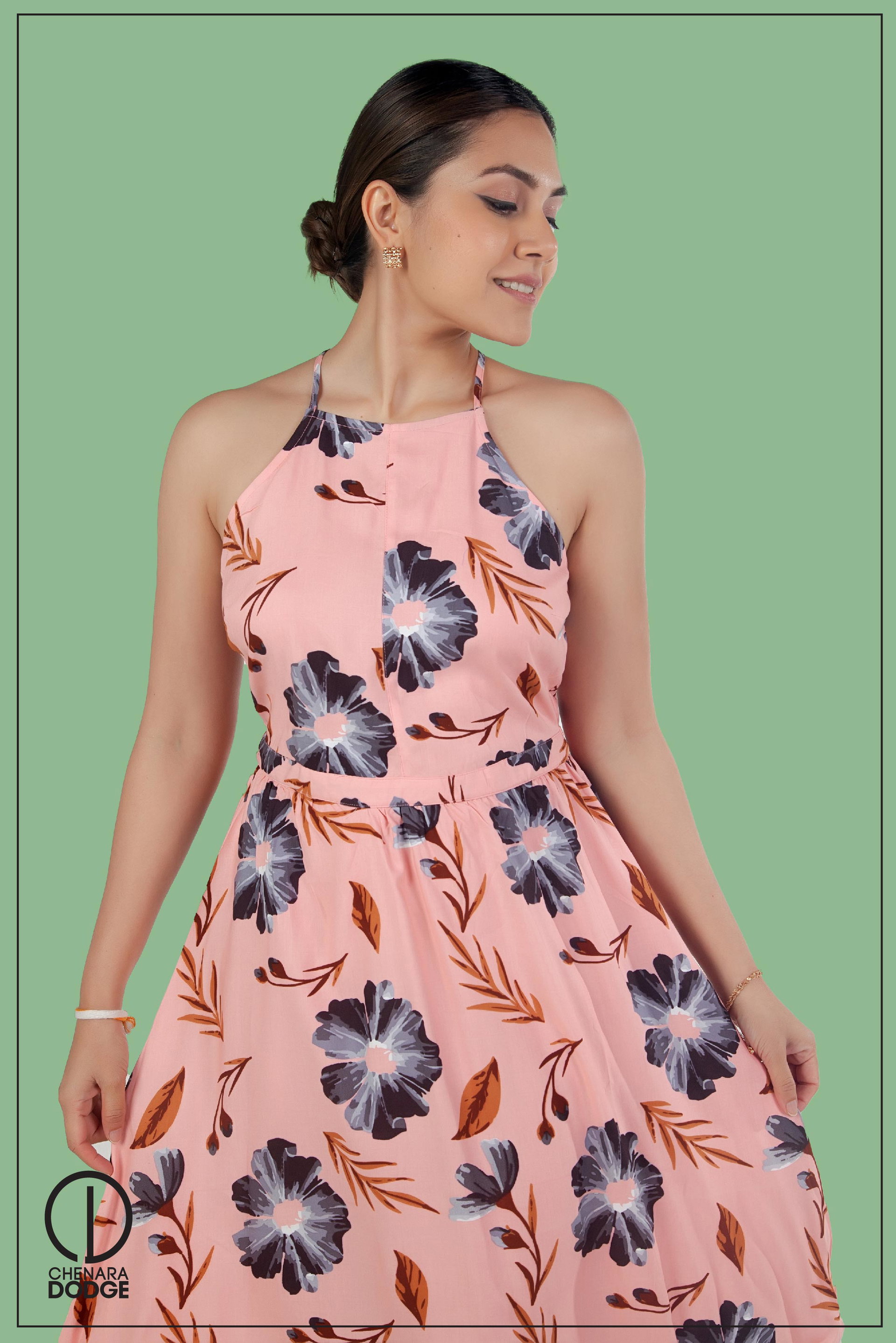 KITTY PRINTED MINI DRESS