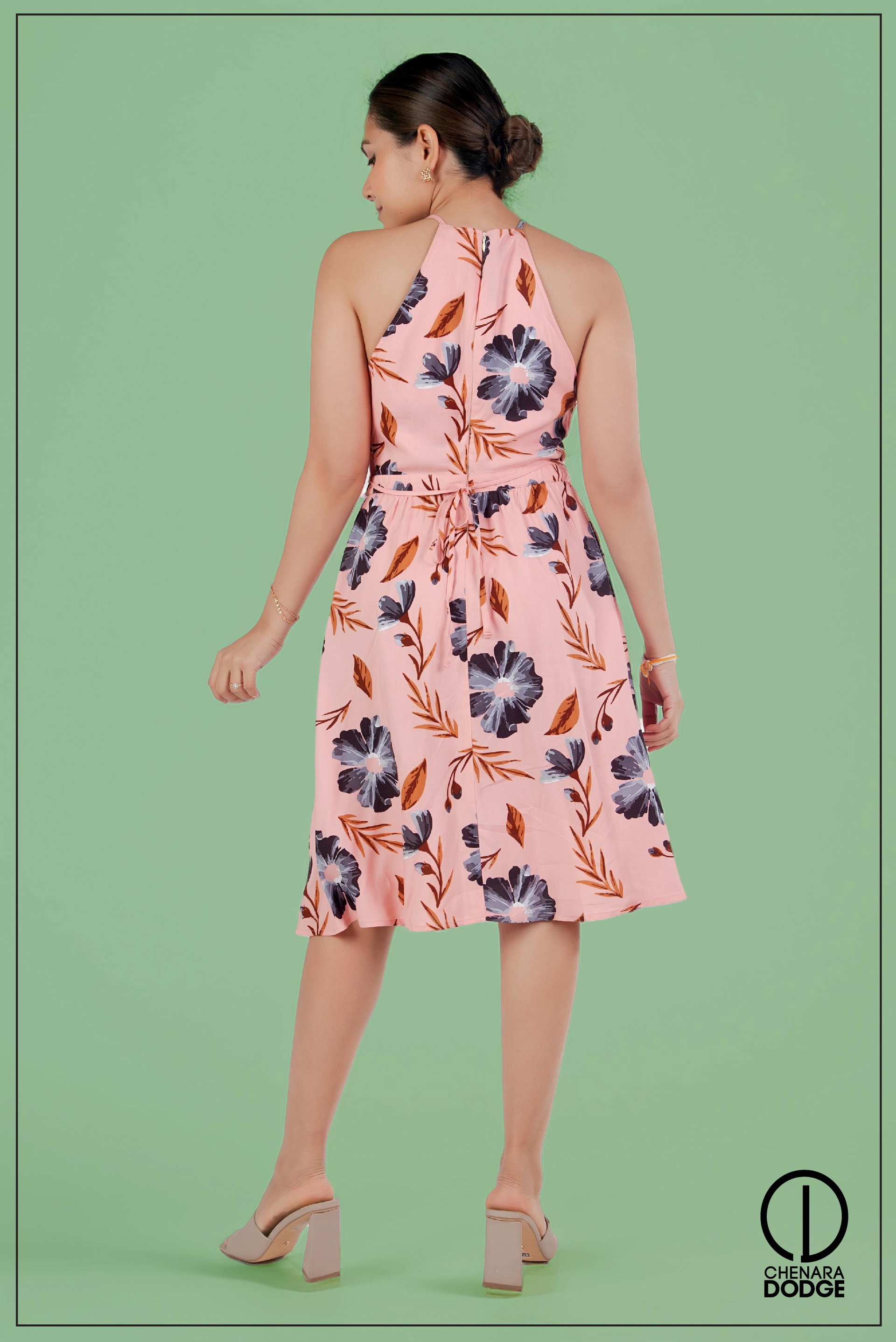 KITTY PRINTED MINI DRESS