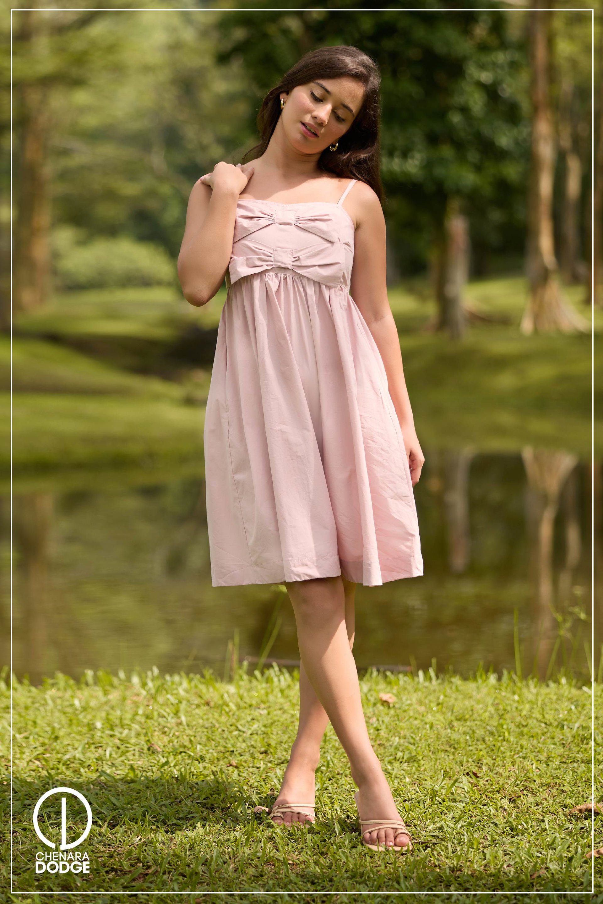 MAISIE BOW DETAIL MINI DRESS