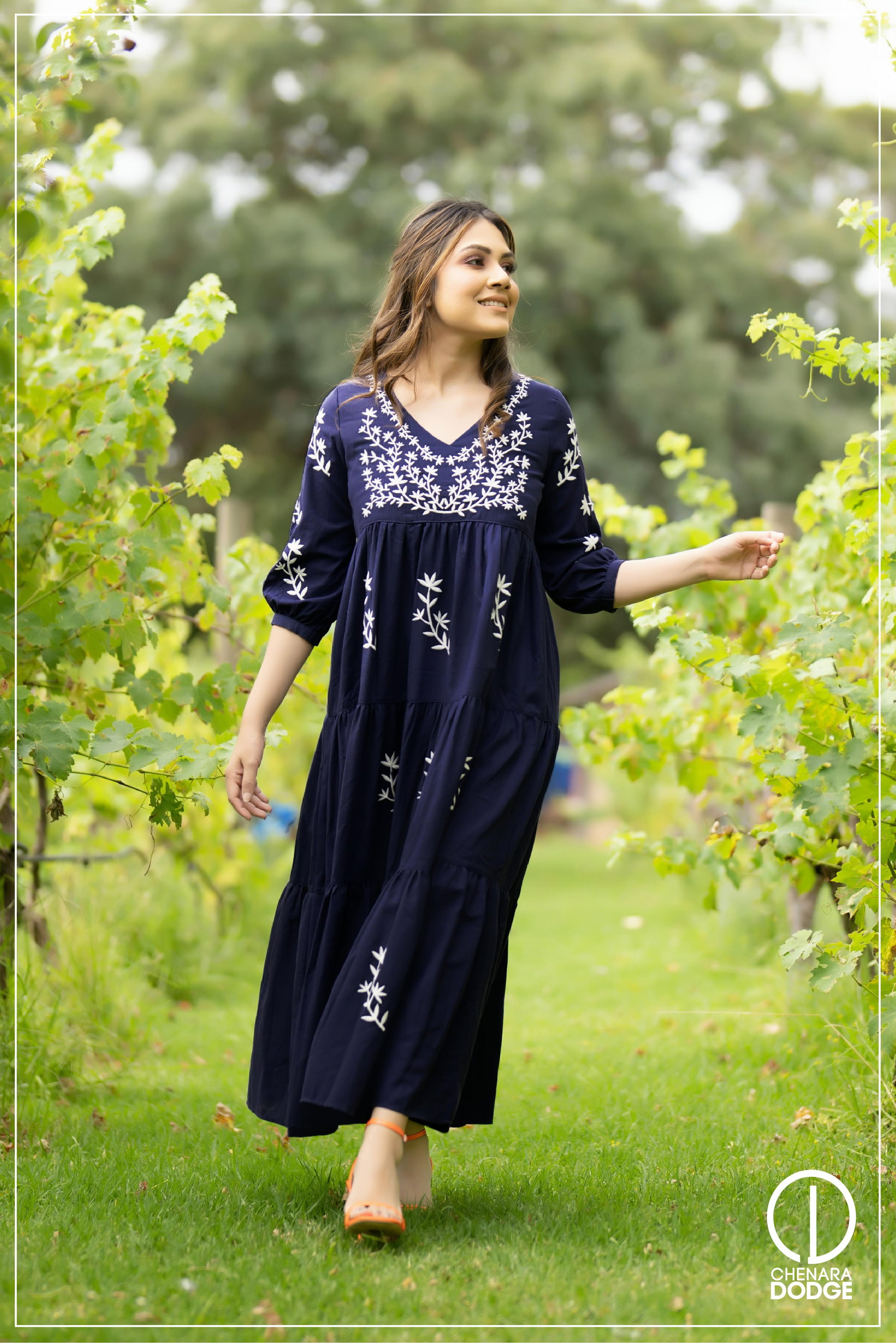 KYLIE EMBROIDERED MAXI DRESS-