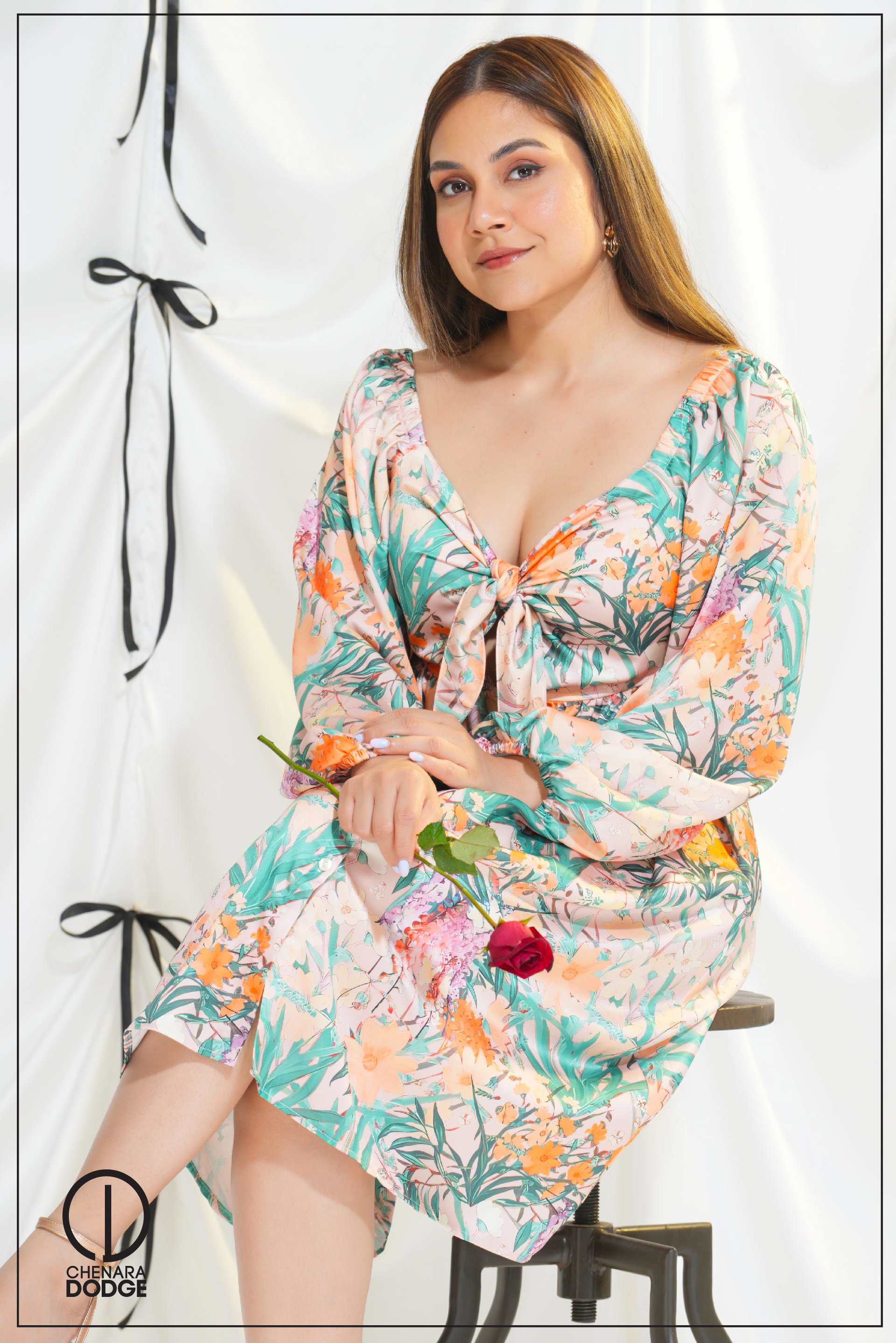 LEIA PUFF SLEEVE MINI DRESS