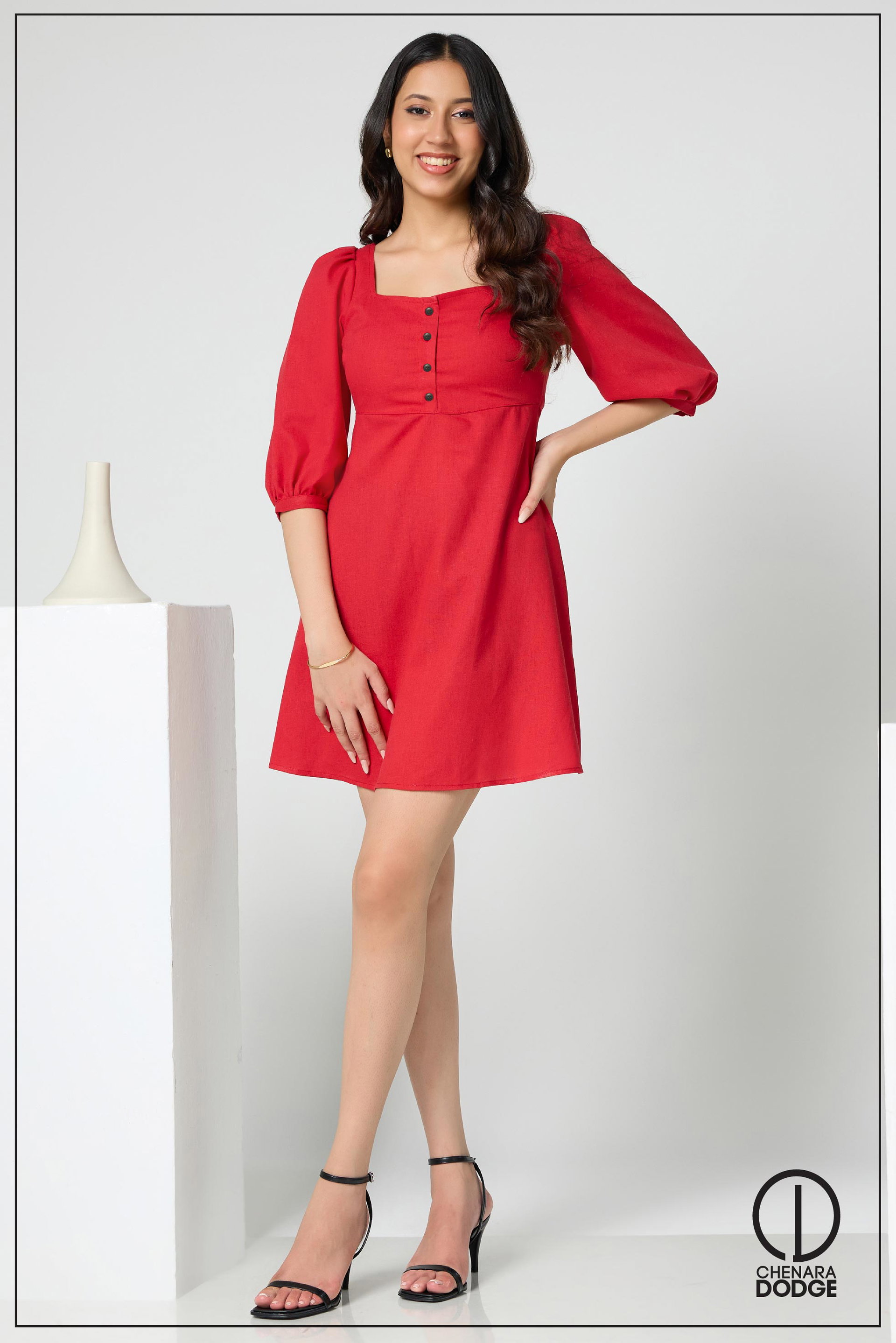 LIAN PUFF SLEEVE MINI DRESS