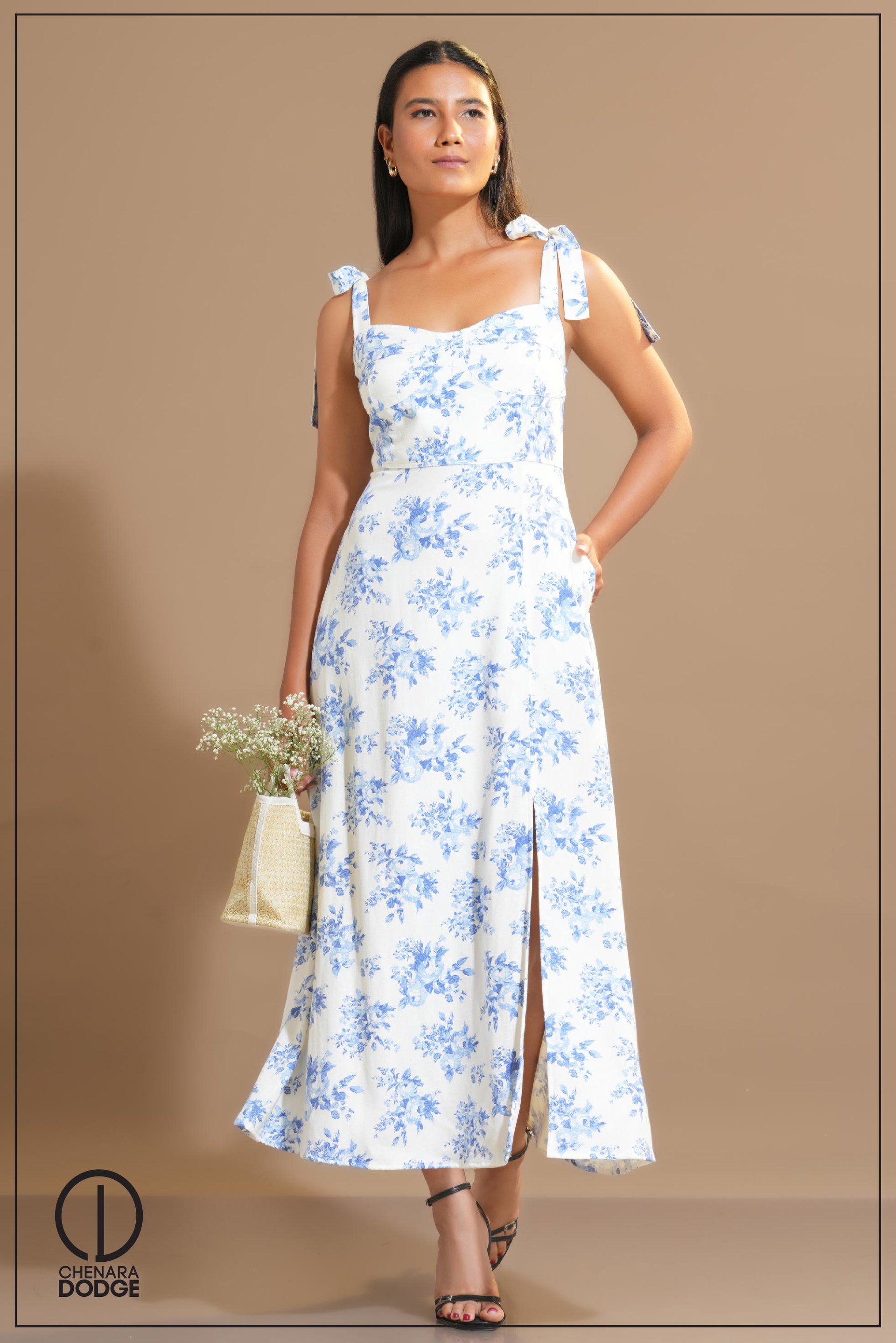 LIYA FRONT SLIT MAXI DRESS