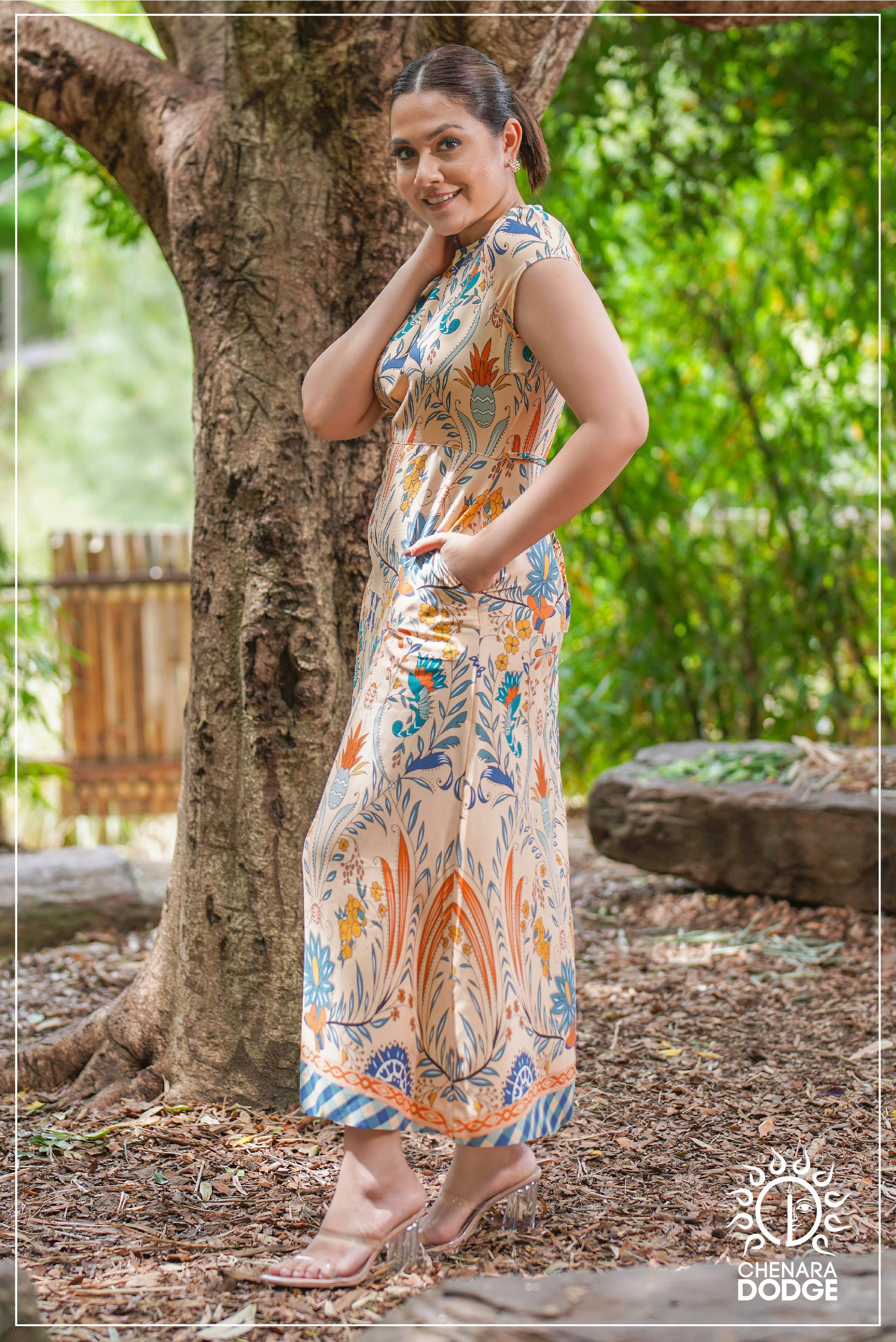 LUISA FRONT SLIT MAXI DRESS