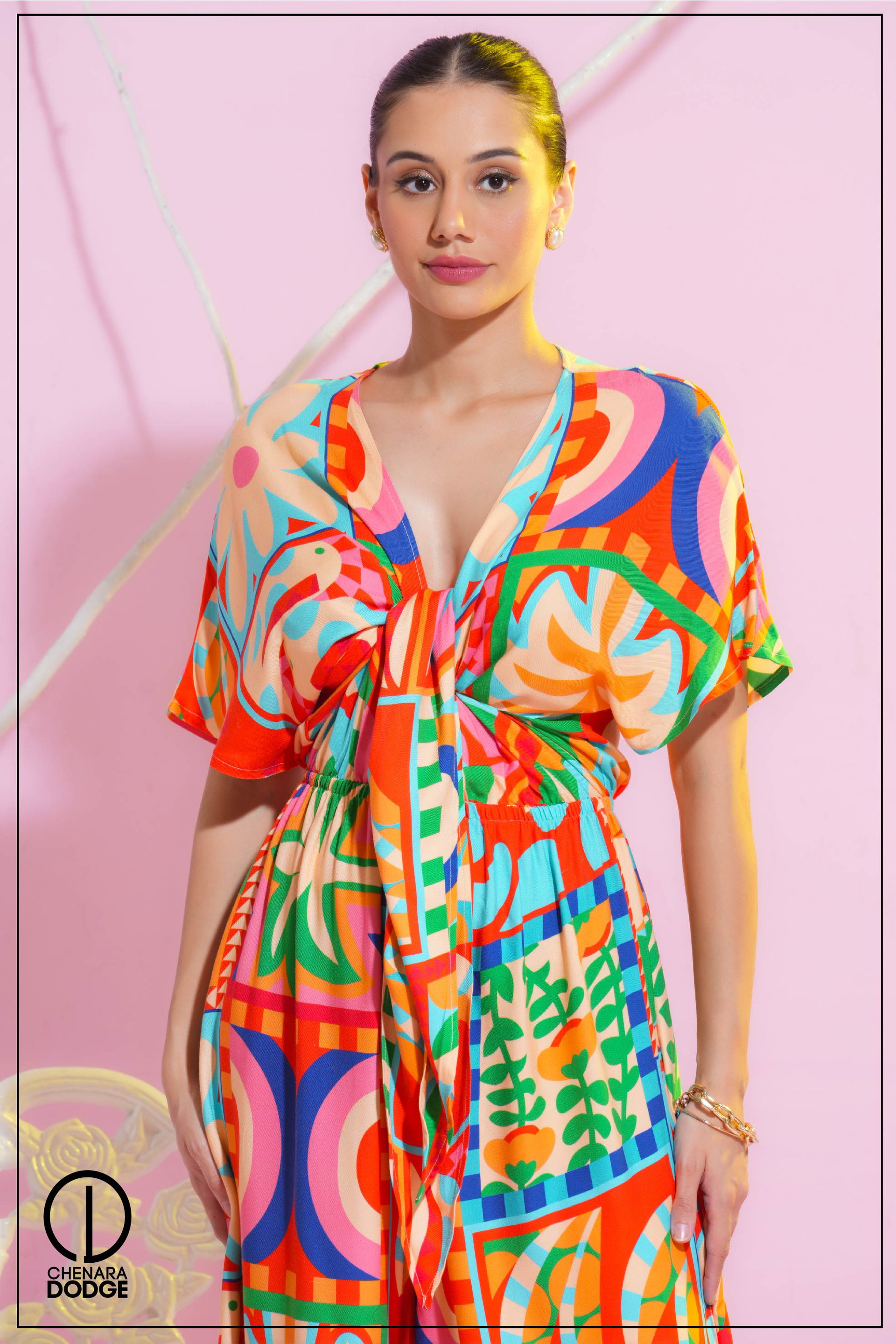 LULU  TIE UP JUMPSUIT