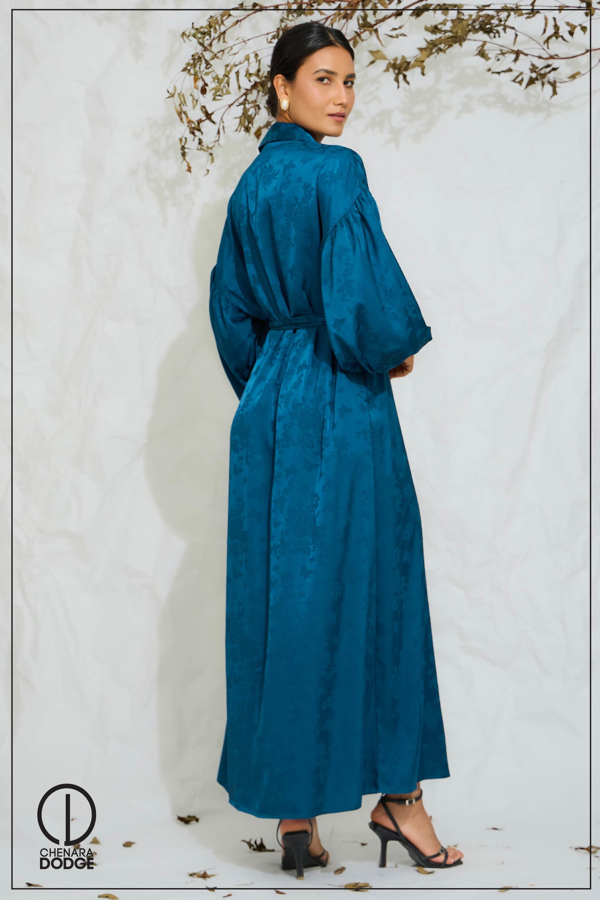 LUNA BISHOP SLEEVES MAXI DRESS