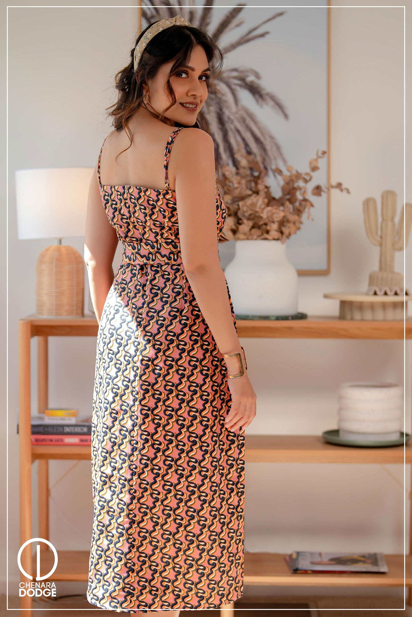 Luna Side Slit Midi Dress