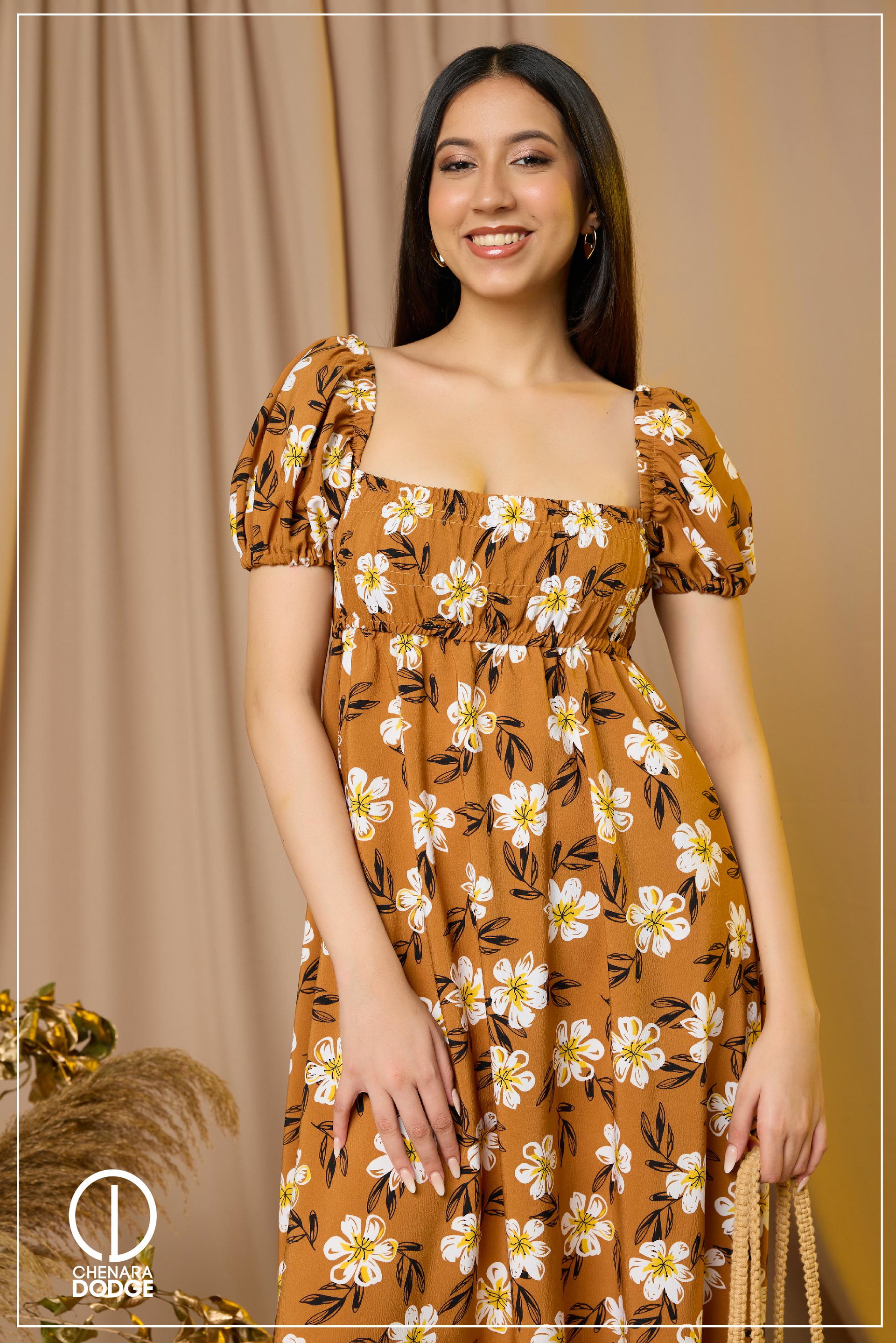 MILLIE SMOCKED MAXI DRESS