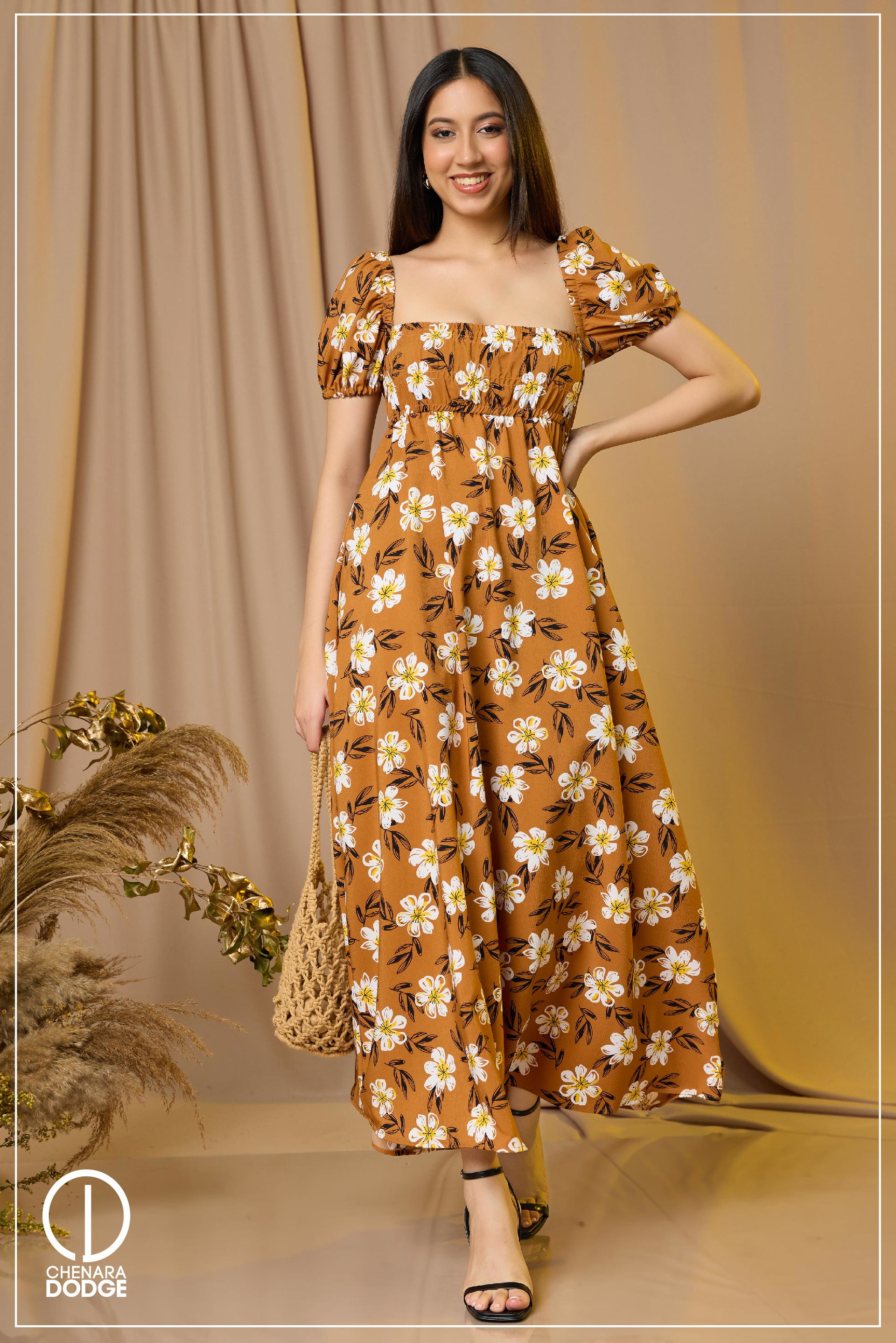MILLIE SMOCKED MAXI DRESS