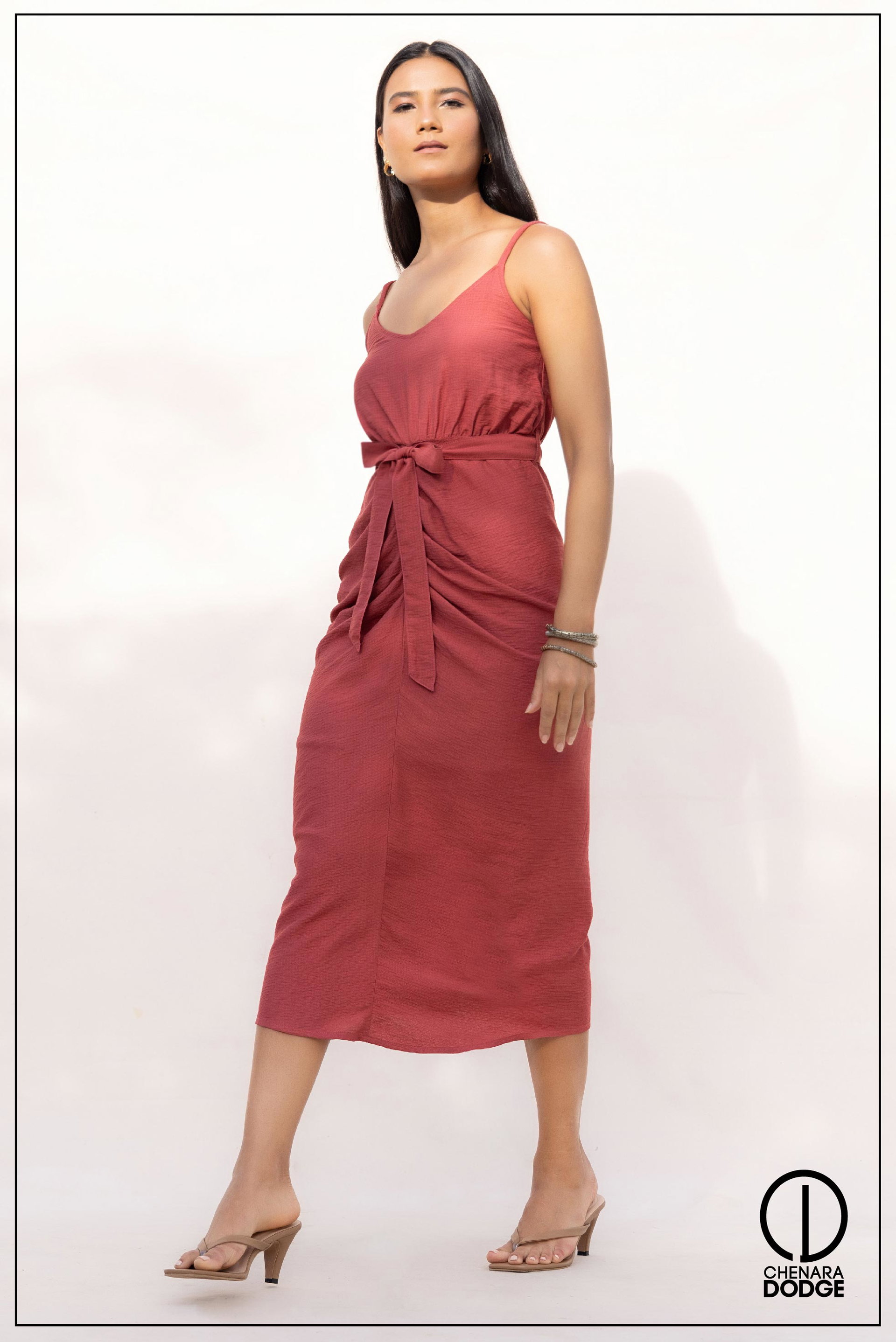 NANCY STRAPPY MIDI DRESS