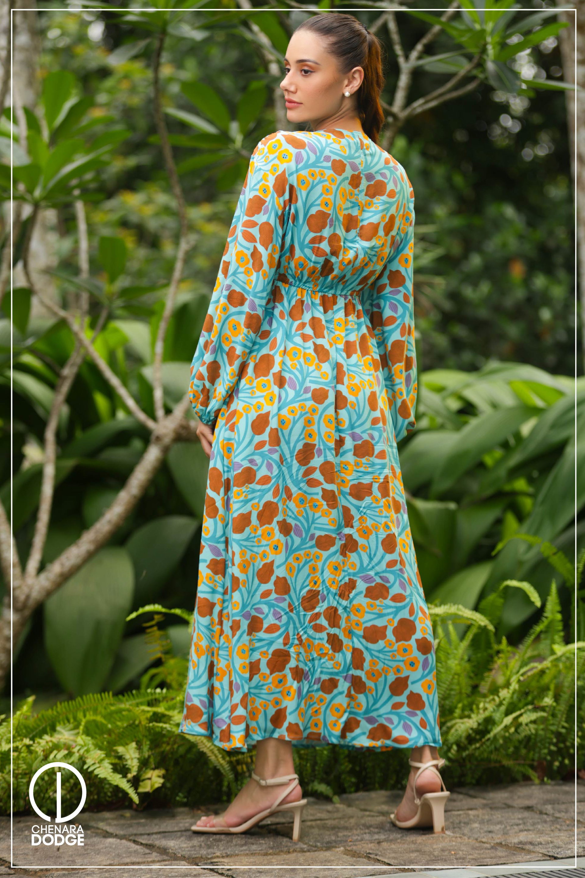 NORA CROSS-OVER MAXI DRESS