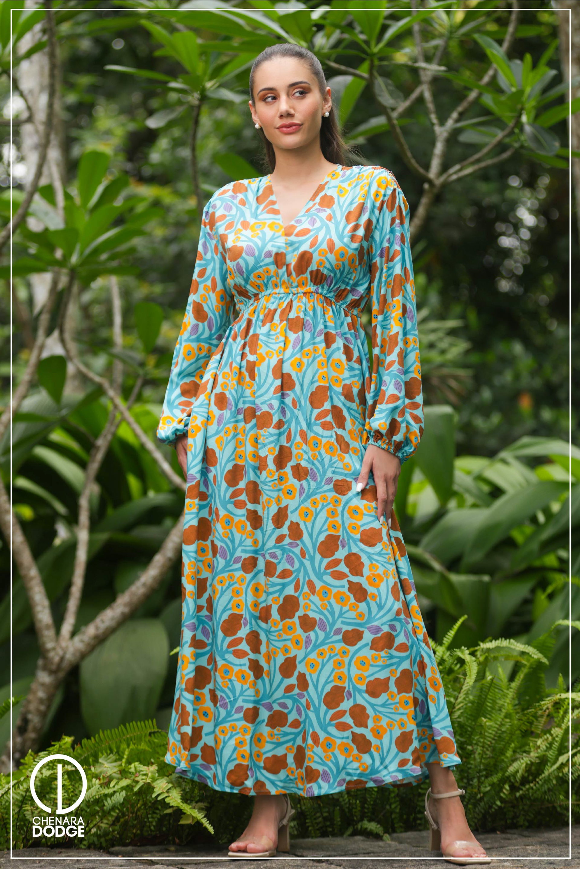 NORA CROSS-OVER MAXI DRESS