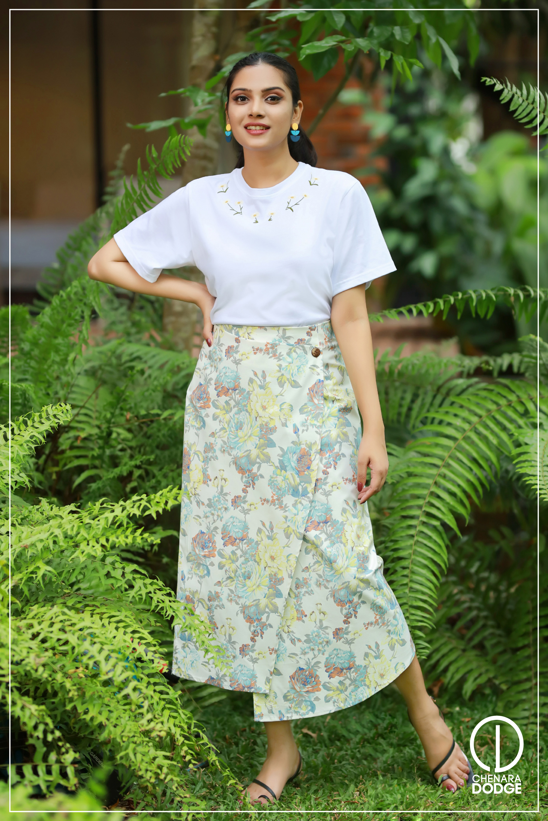 White--Floral--Print