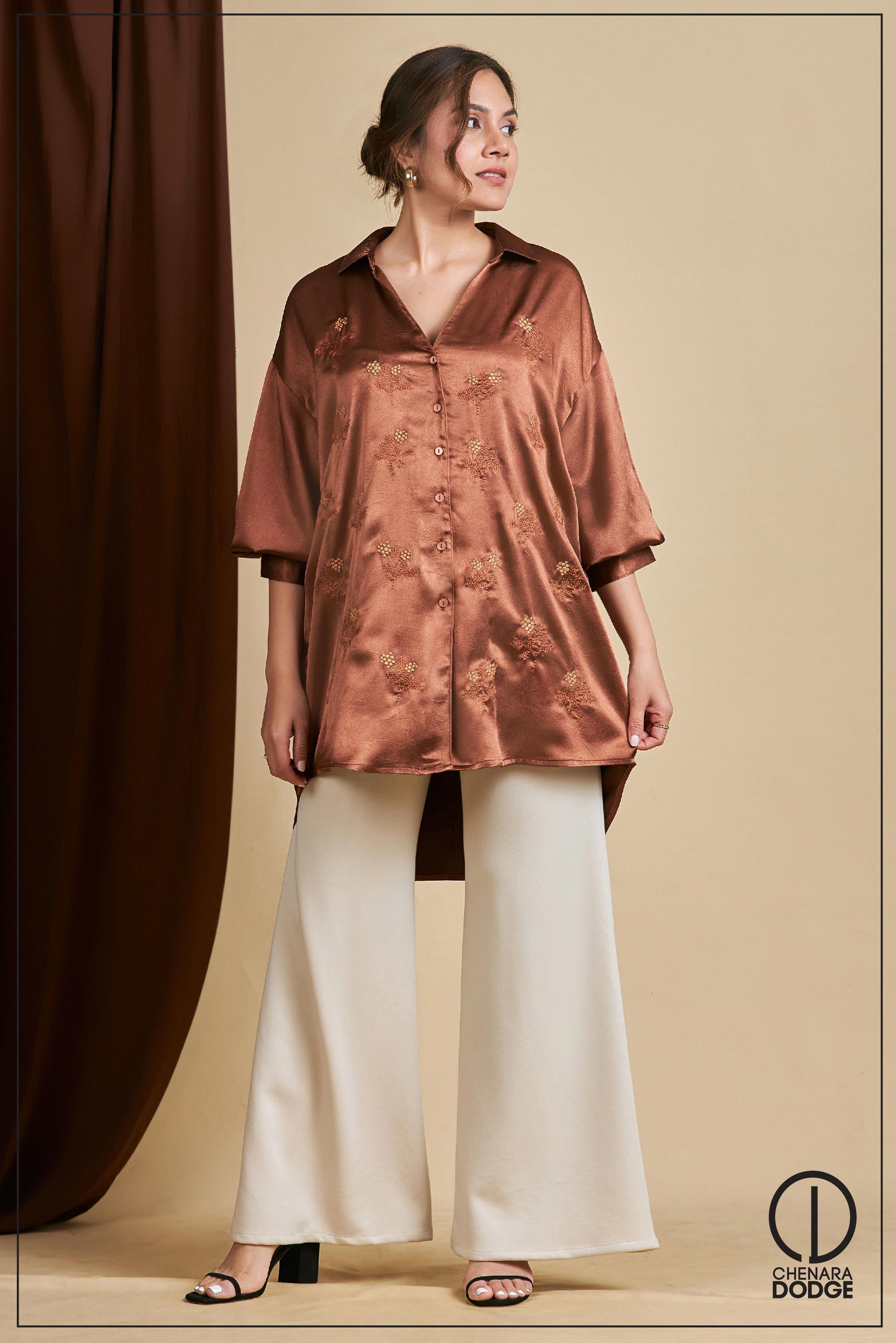 OLIVIA EMBROIDERED SHIRT