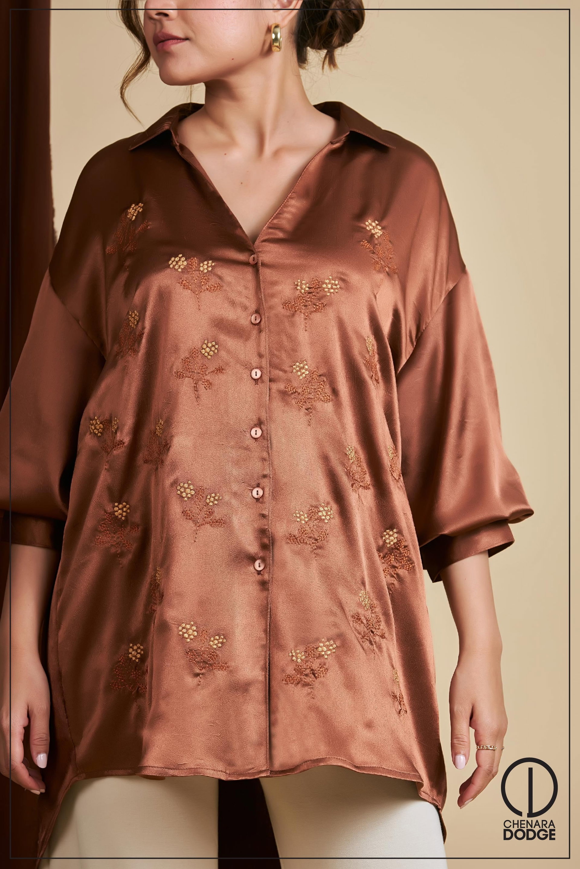 OLIVIA EMBROIDERED SHIRT