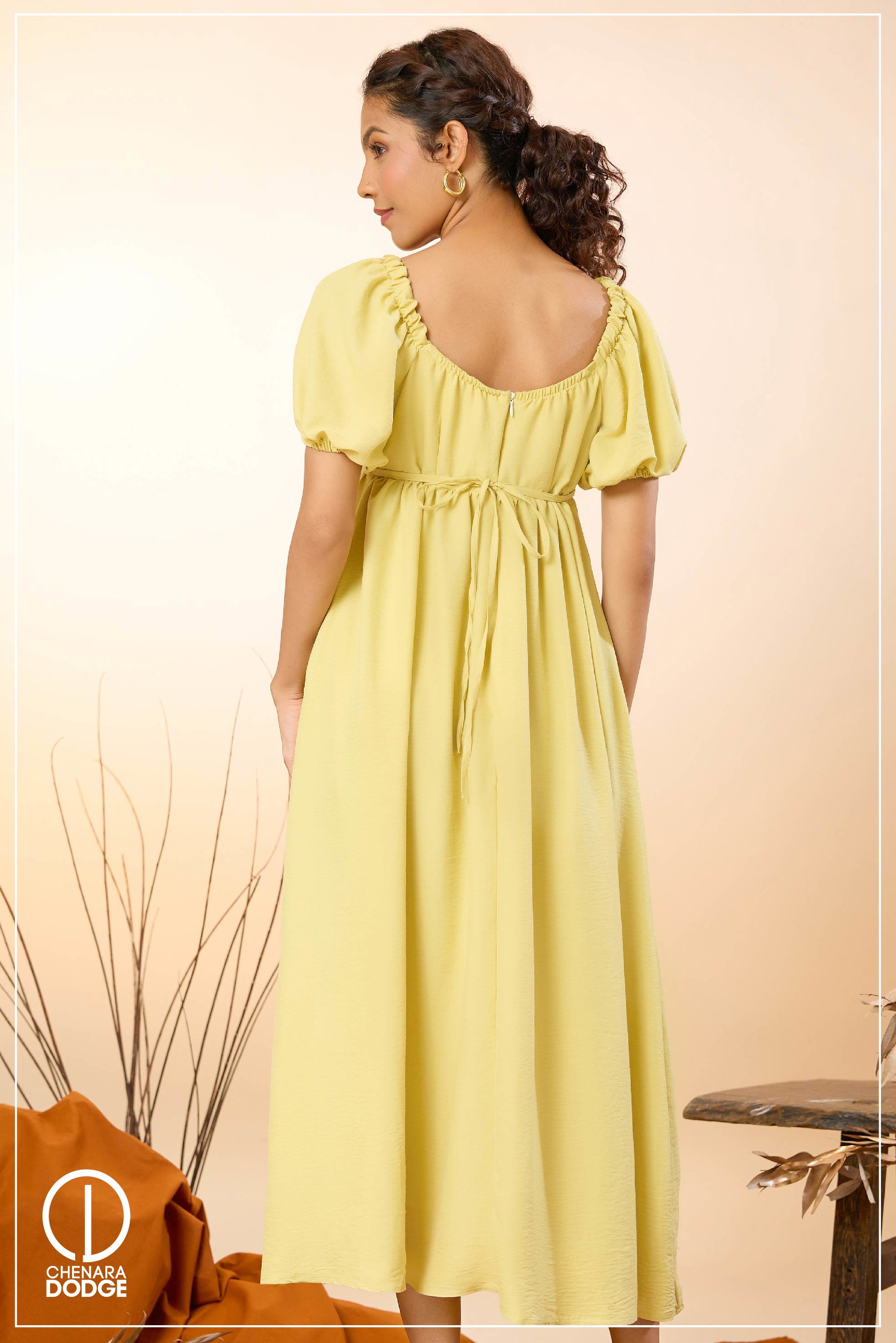 OLIVIA FRONT TIE UP MAXI DRESS