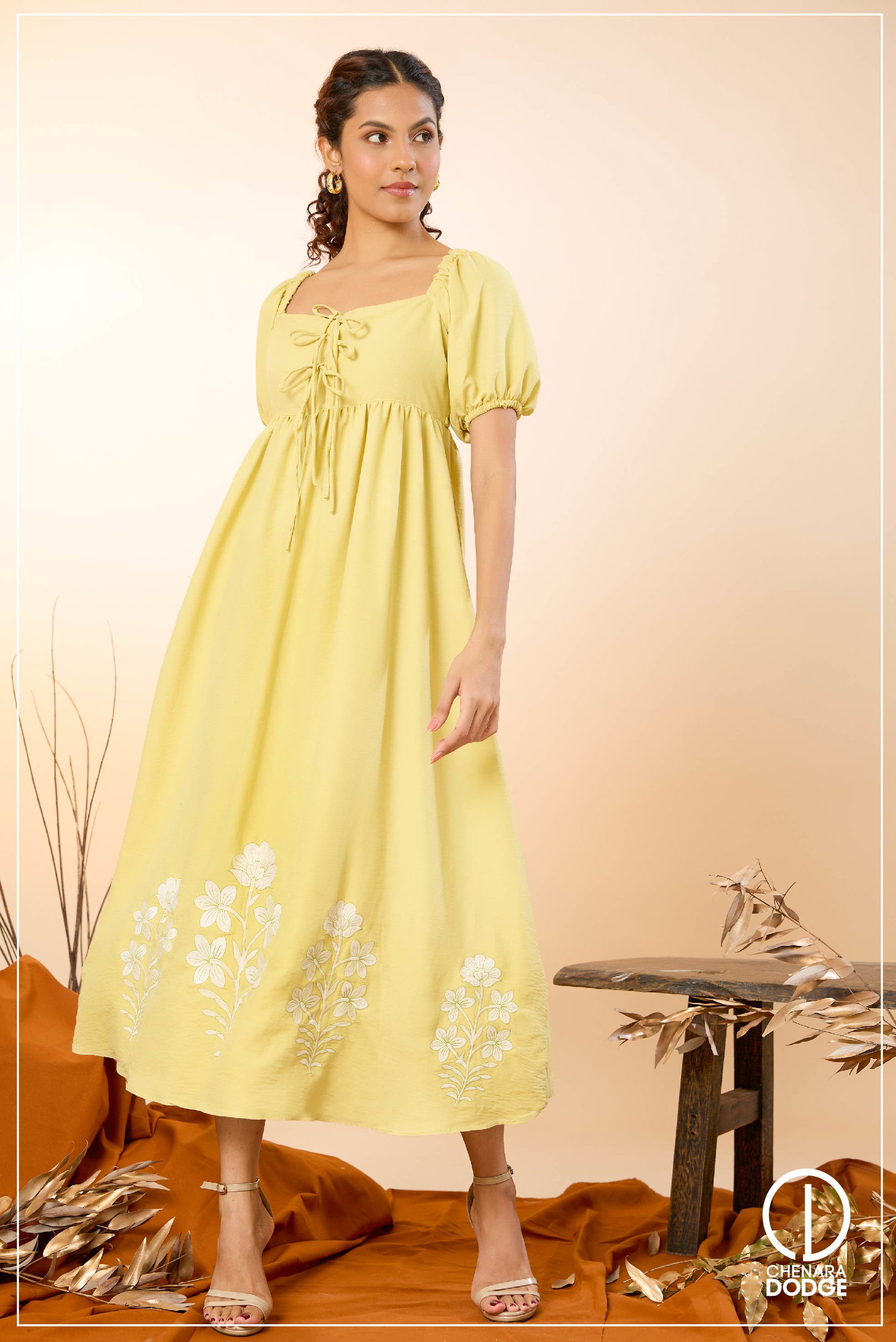OLIVIA FRONT TIE UP MAXI DRESS