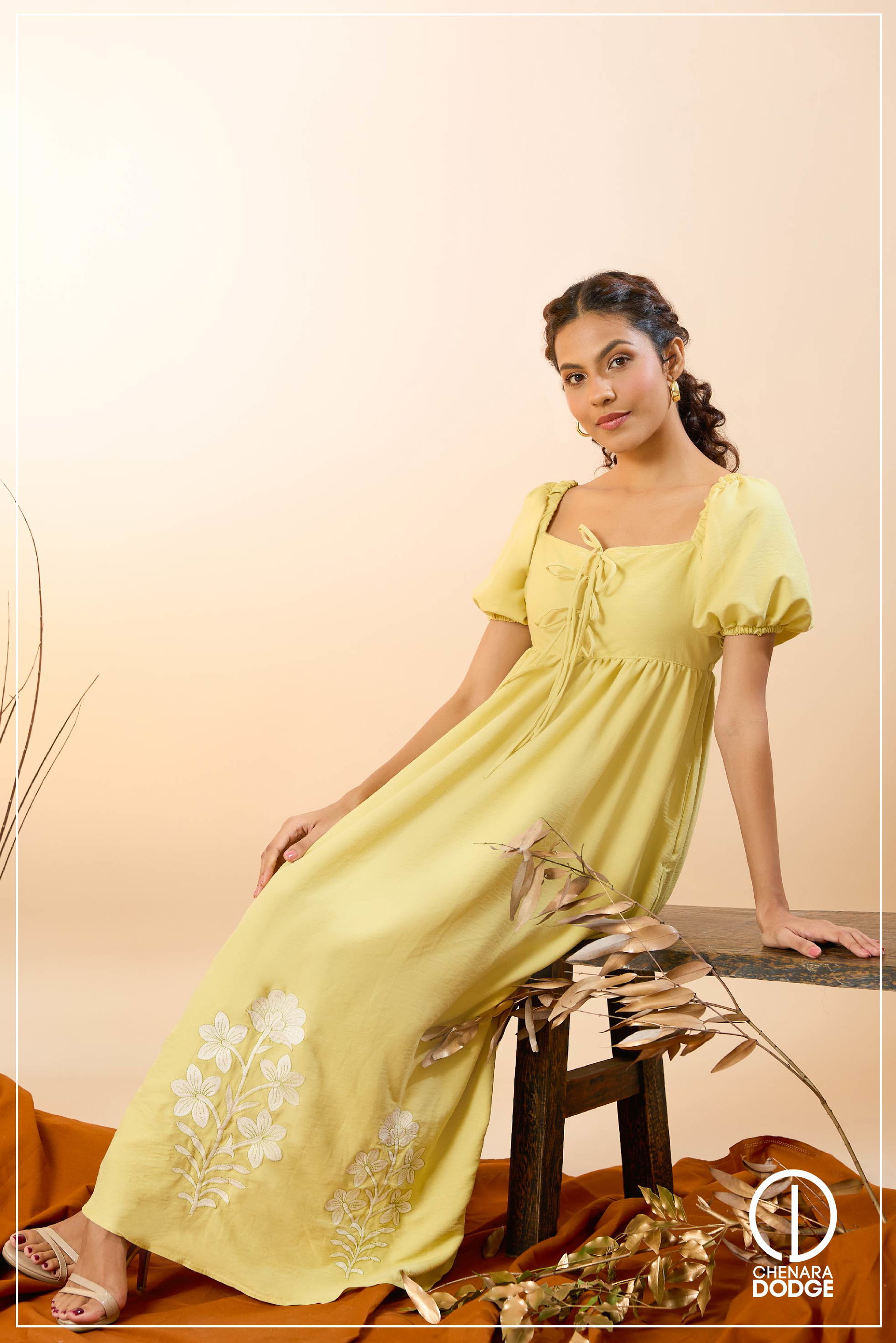 OLIVIA FRONT TIE UP MAXI DRESS
