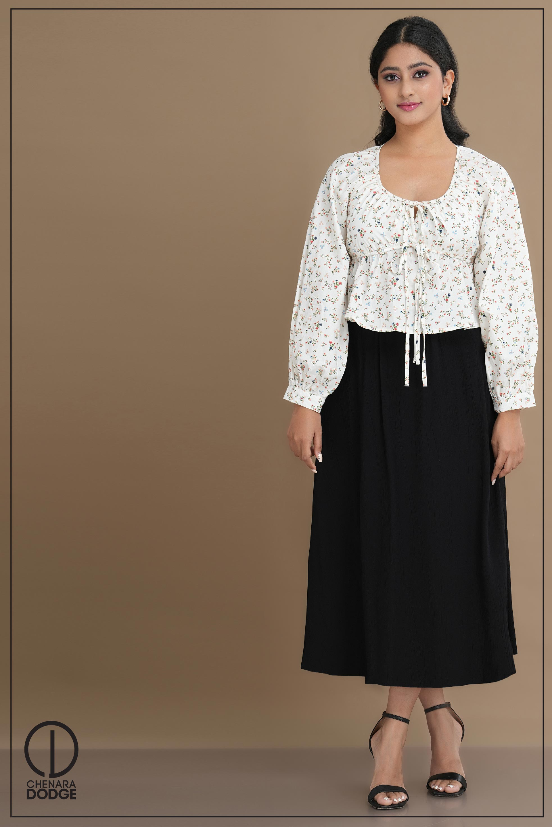 OLVA FRONT TIE-UP TOP