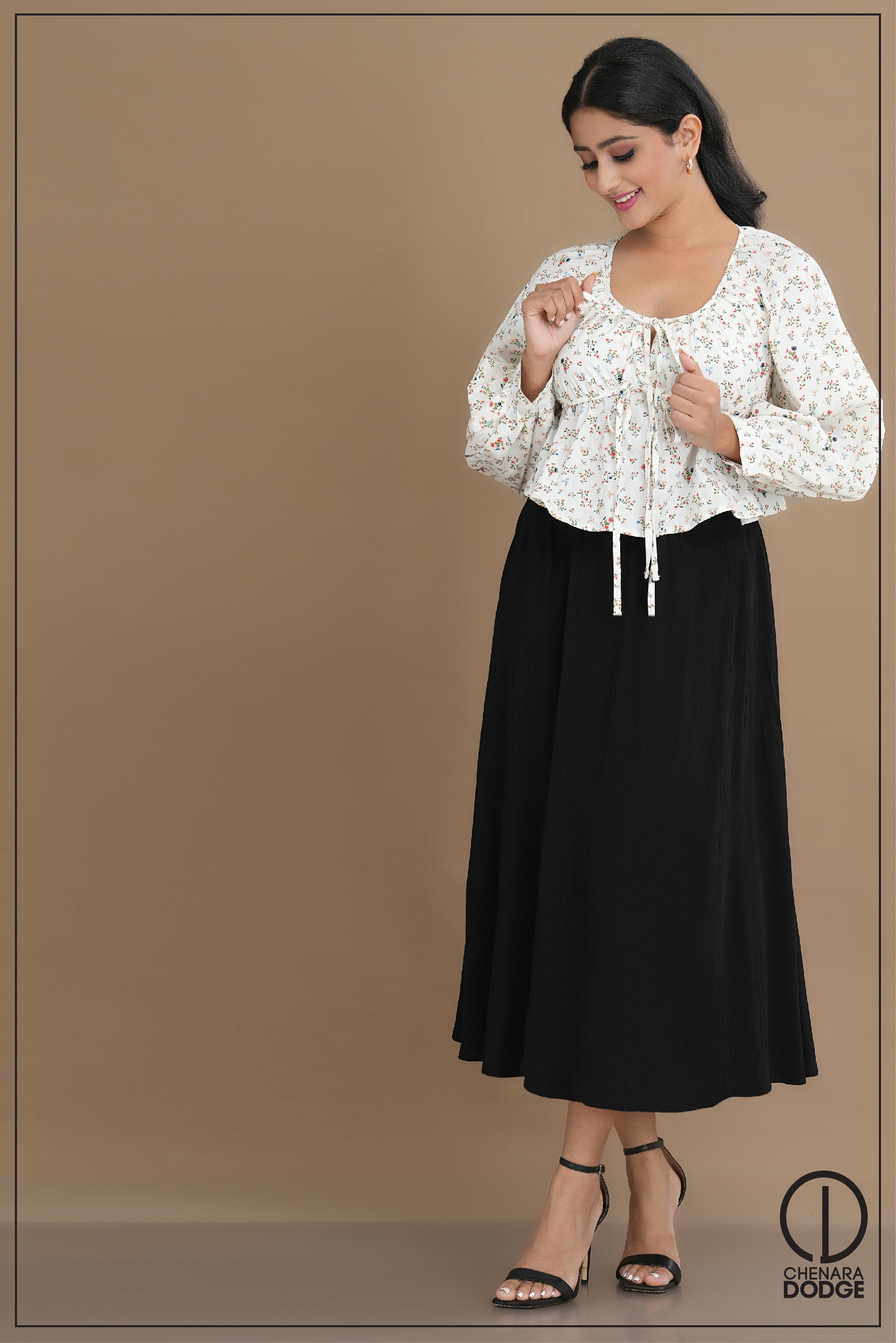 OLVA FRONT TIE-UP TOP