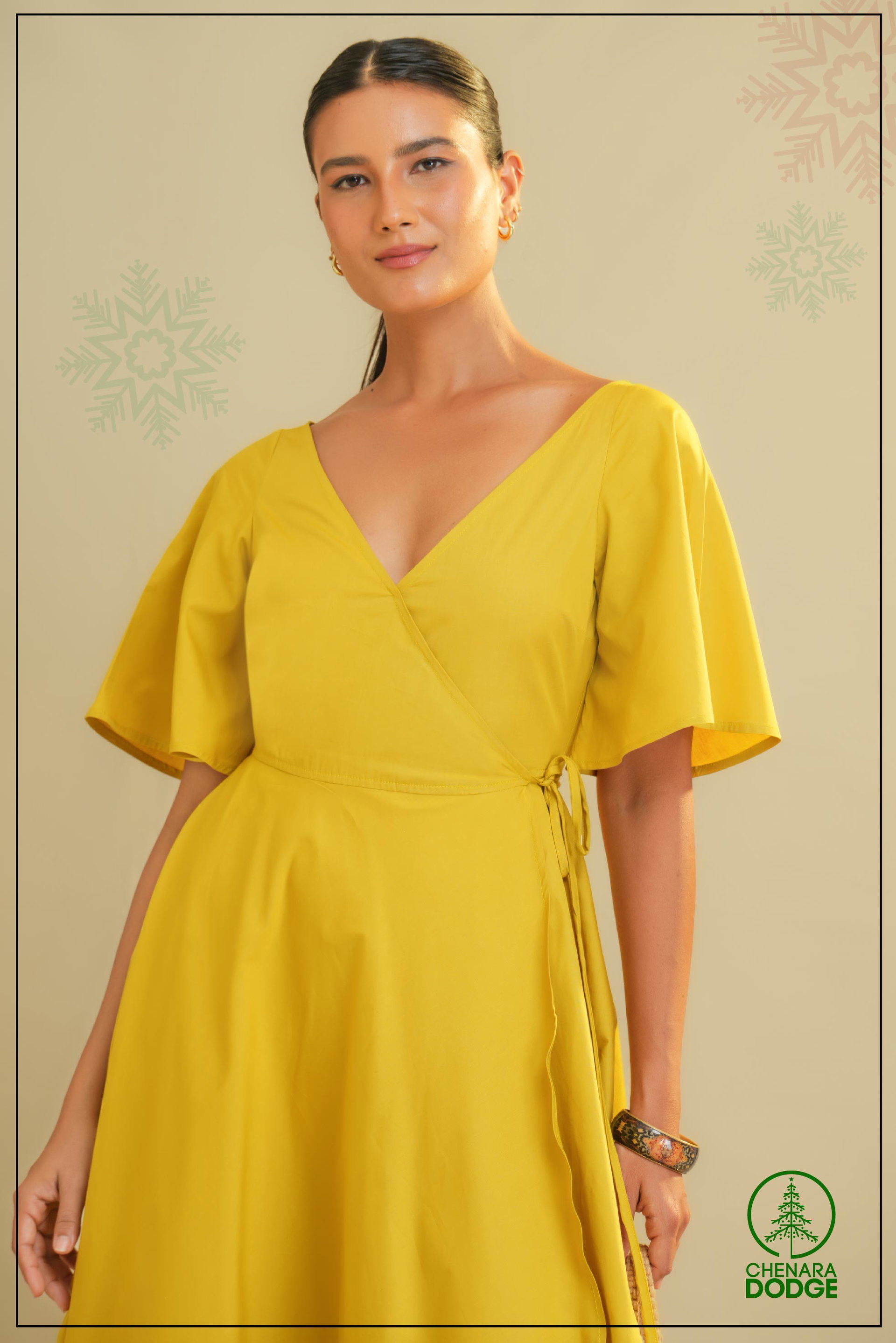 ORLA CROSS-OVER MIDI DRESS