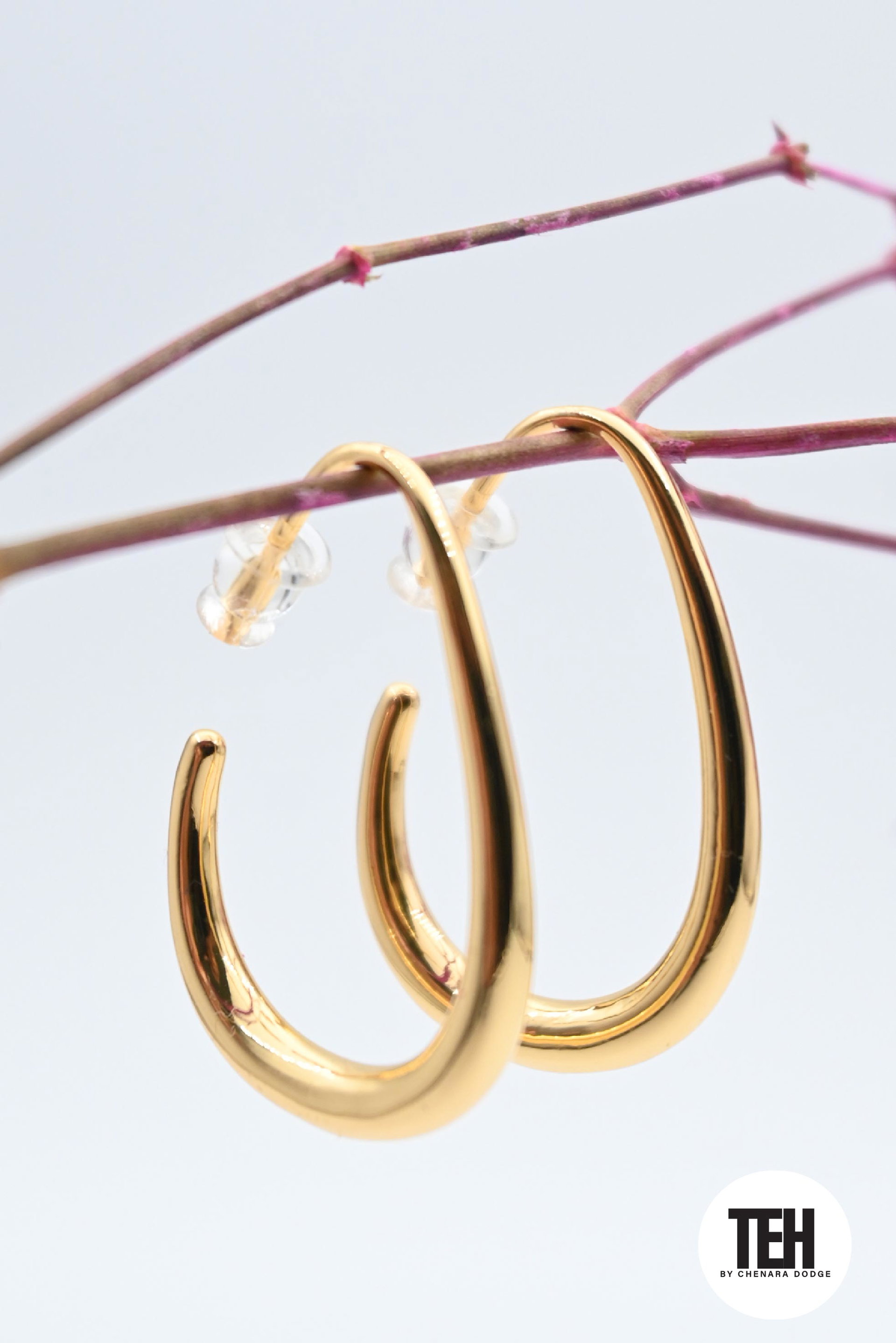Oval Hoop Earrings