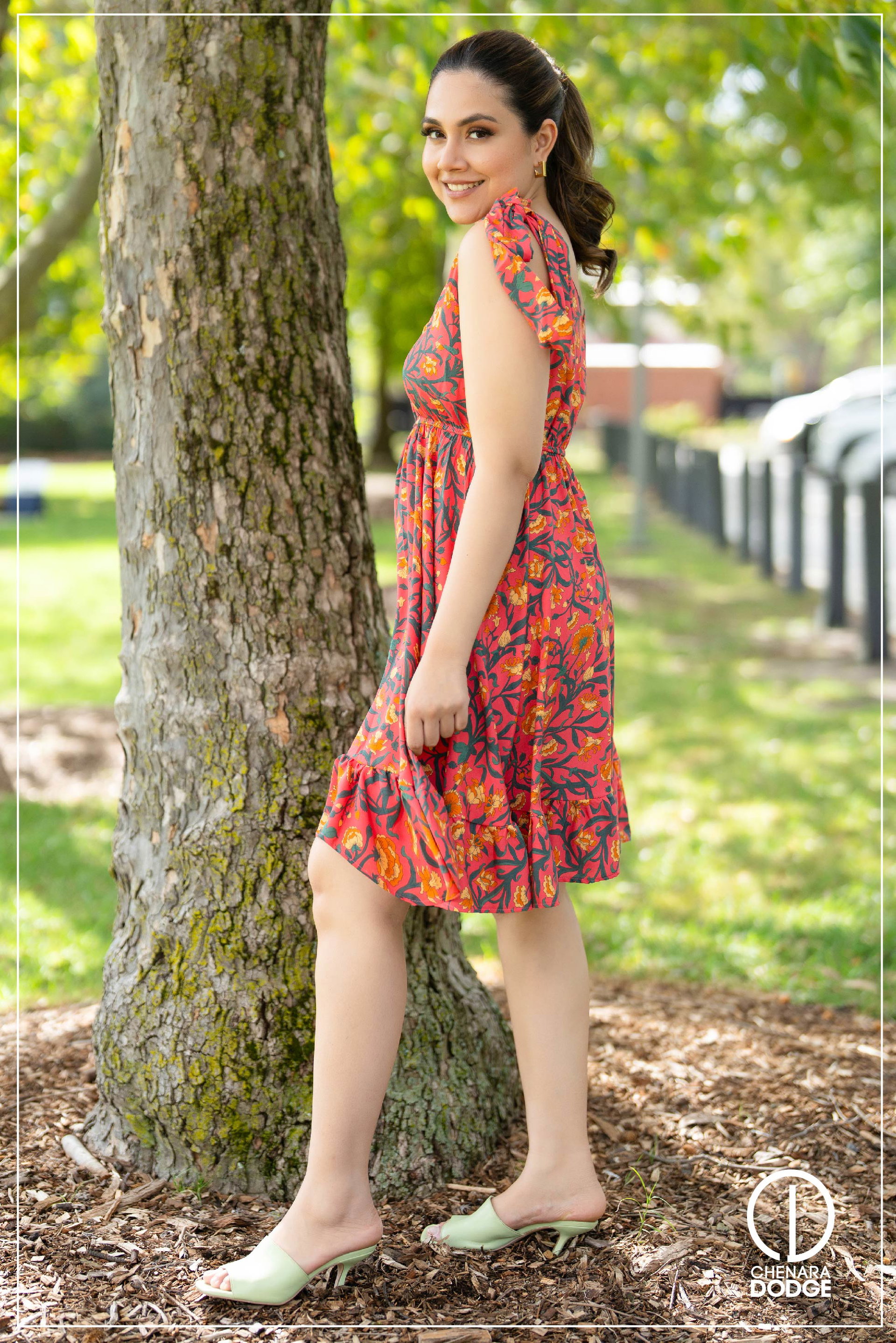 REMI TIE-UP MINI DRESS