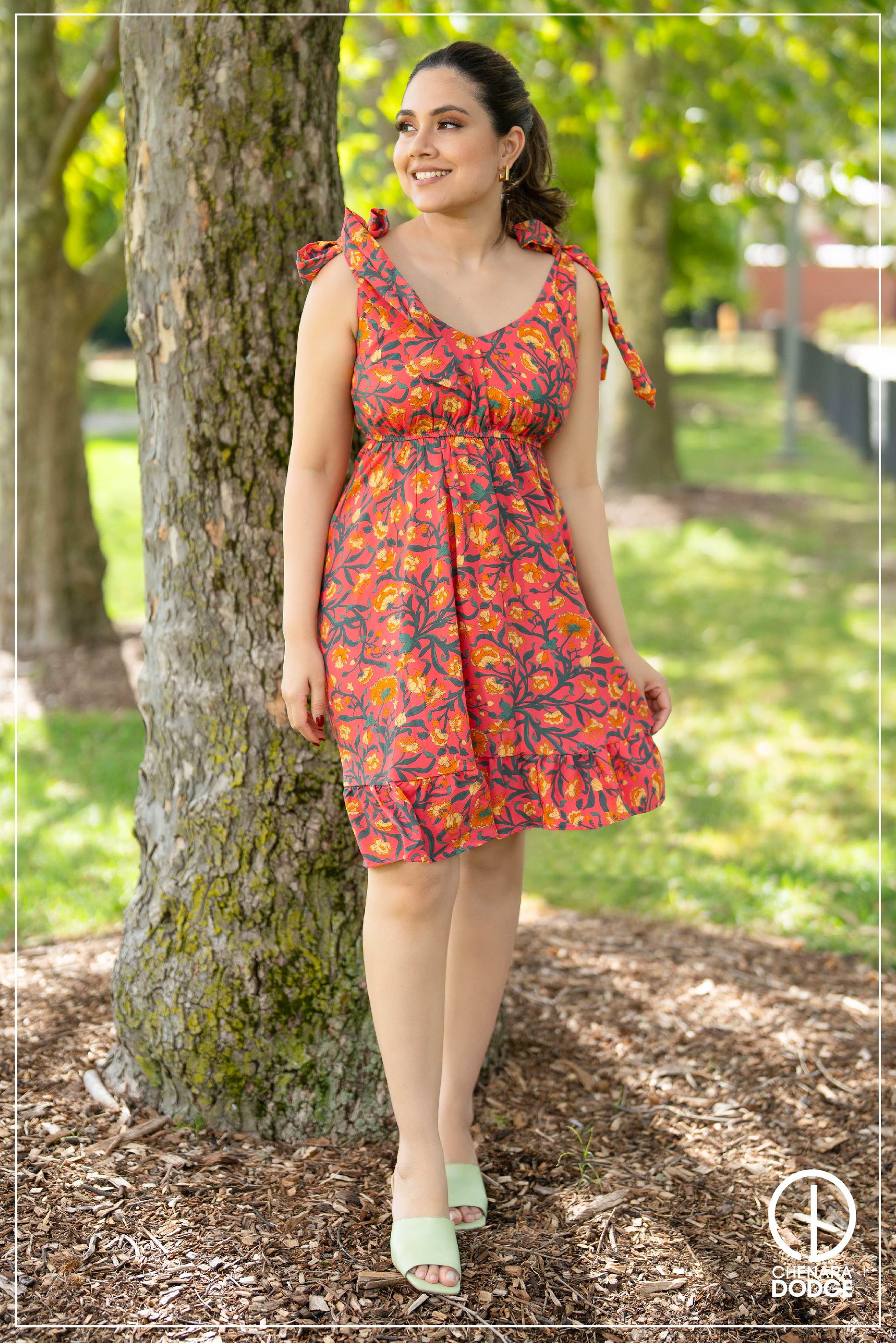 REMI TIE-UP MINI DRESS