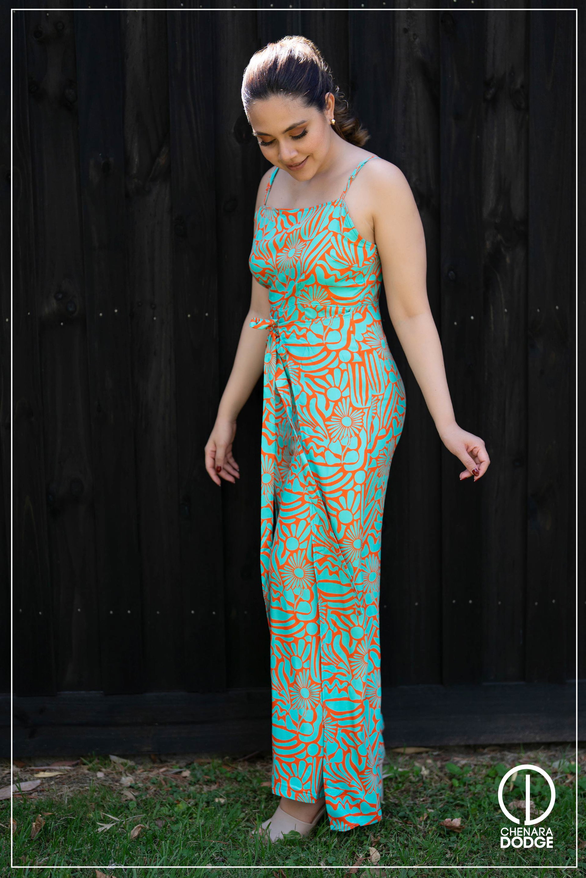 ROSE FRONT TIE-UP JUMPSUIT