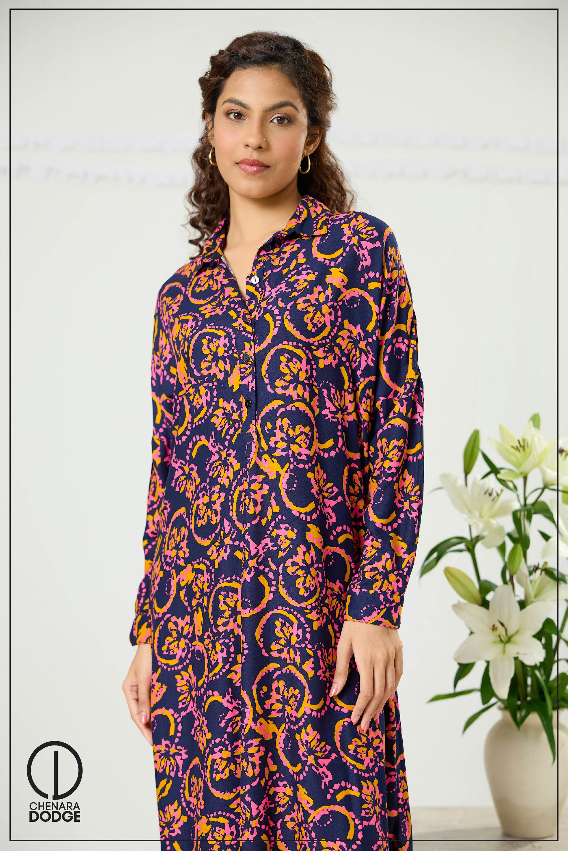 ROSE MIDI SHIRT DRESS