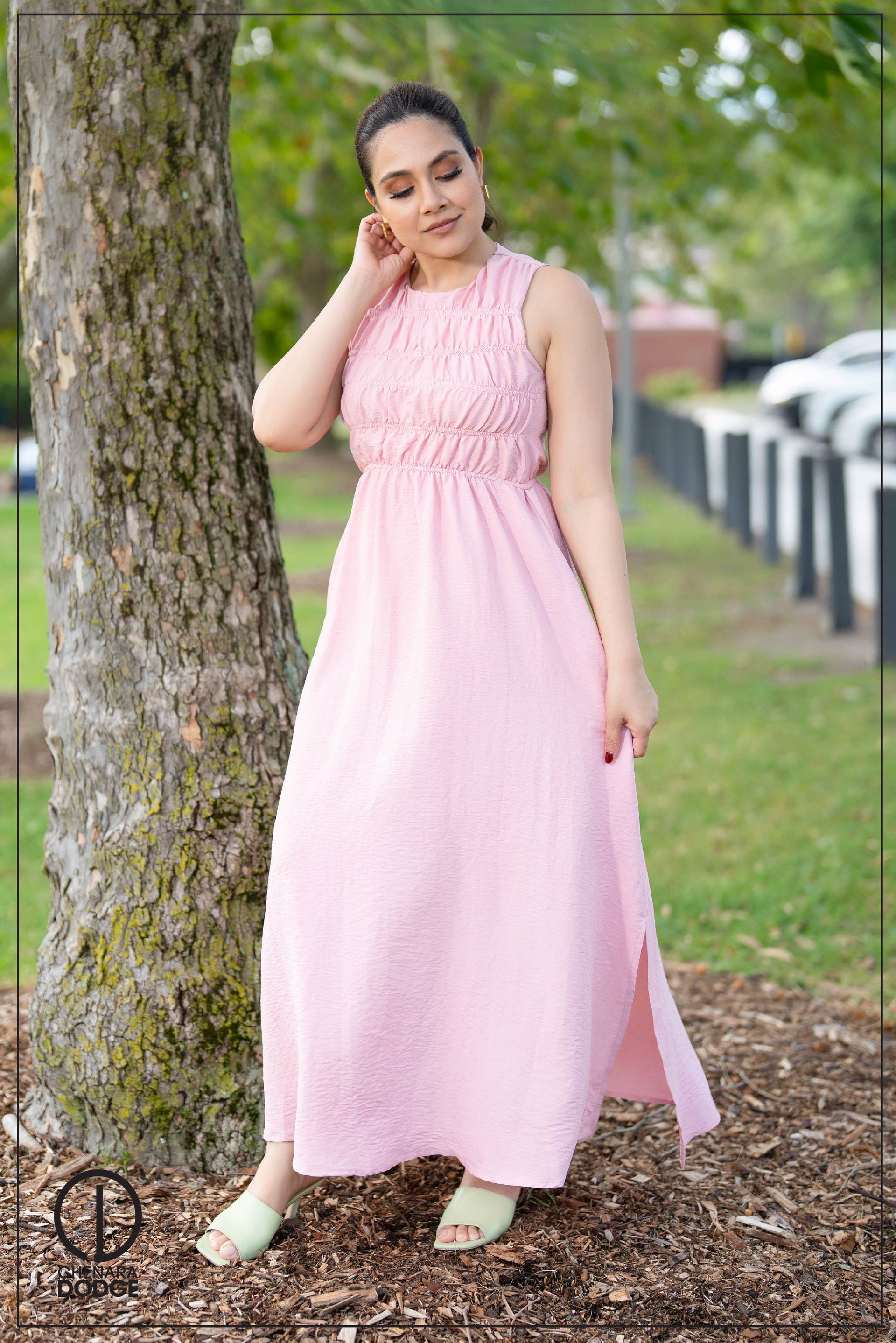 ROSE SLEEVELESS MAXI DRESS