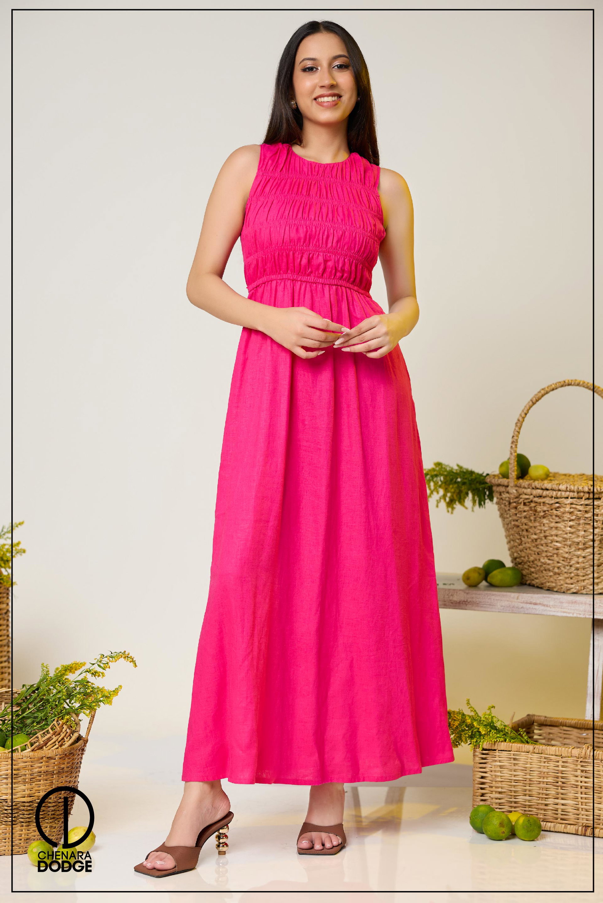 ROSE SLEEVELESS MAXI DRESS